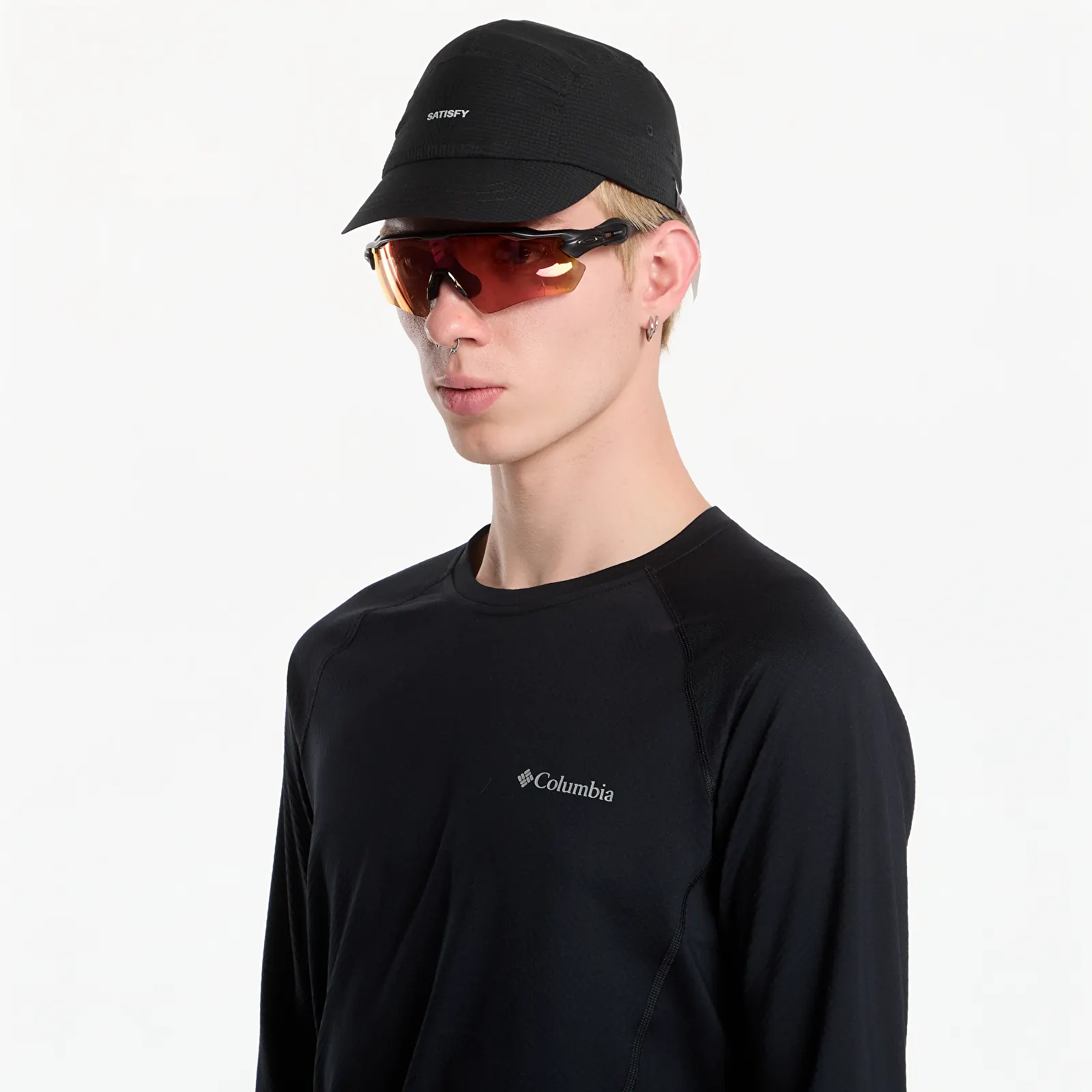 T-skjorter for menn Columbia M Omni-Heat Infinity Knit LS Crew Black