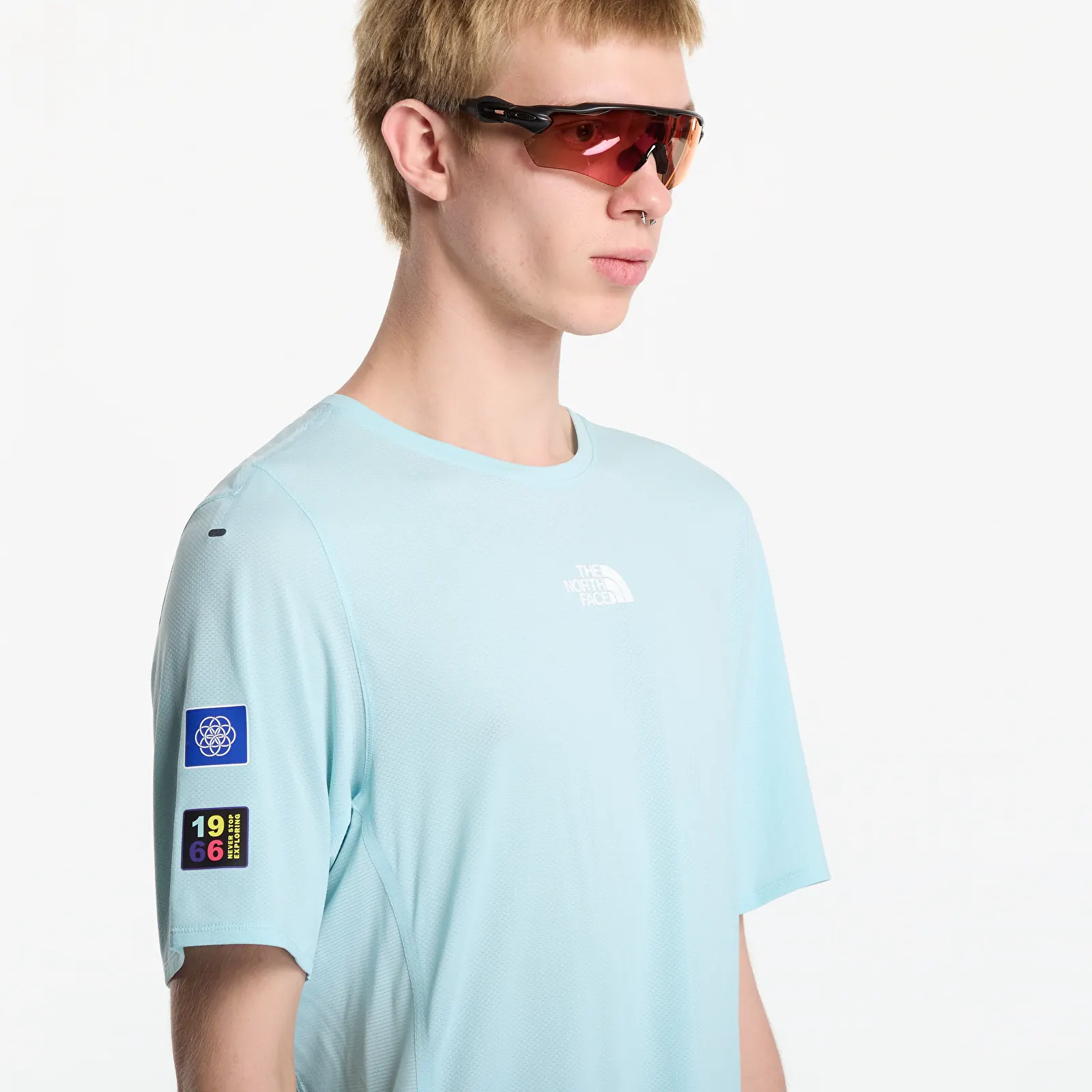 Moške majice  The North Face Summit High Trail SS Tee Canal Blue