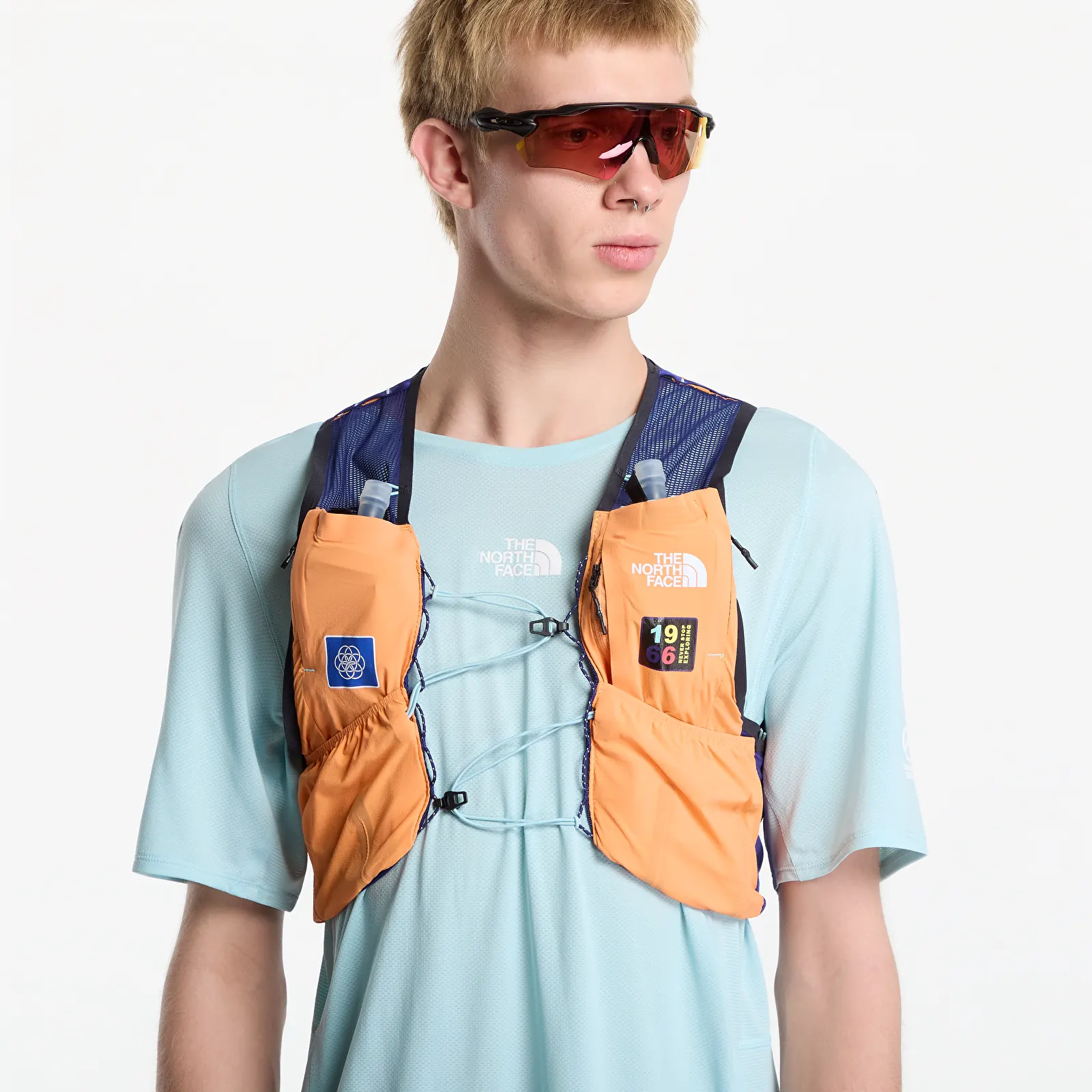 Men's vests The North Face Summit Run Vest 10 UNISEX Summit Orange/ Black