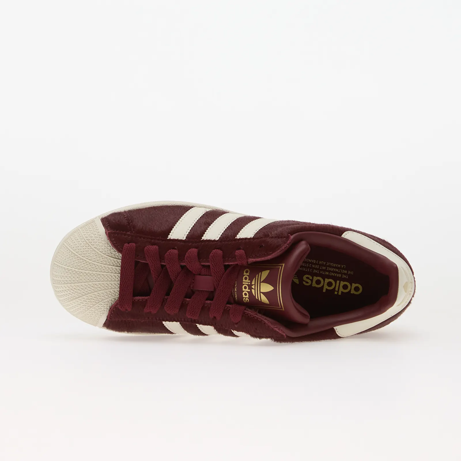Naiste tossud ja kingad adidas Superstar II Shadow Red/ Off White/ Gold Metallic
