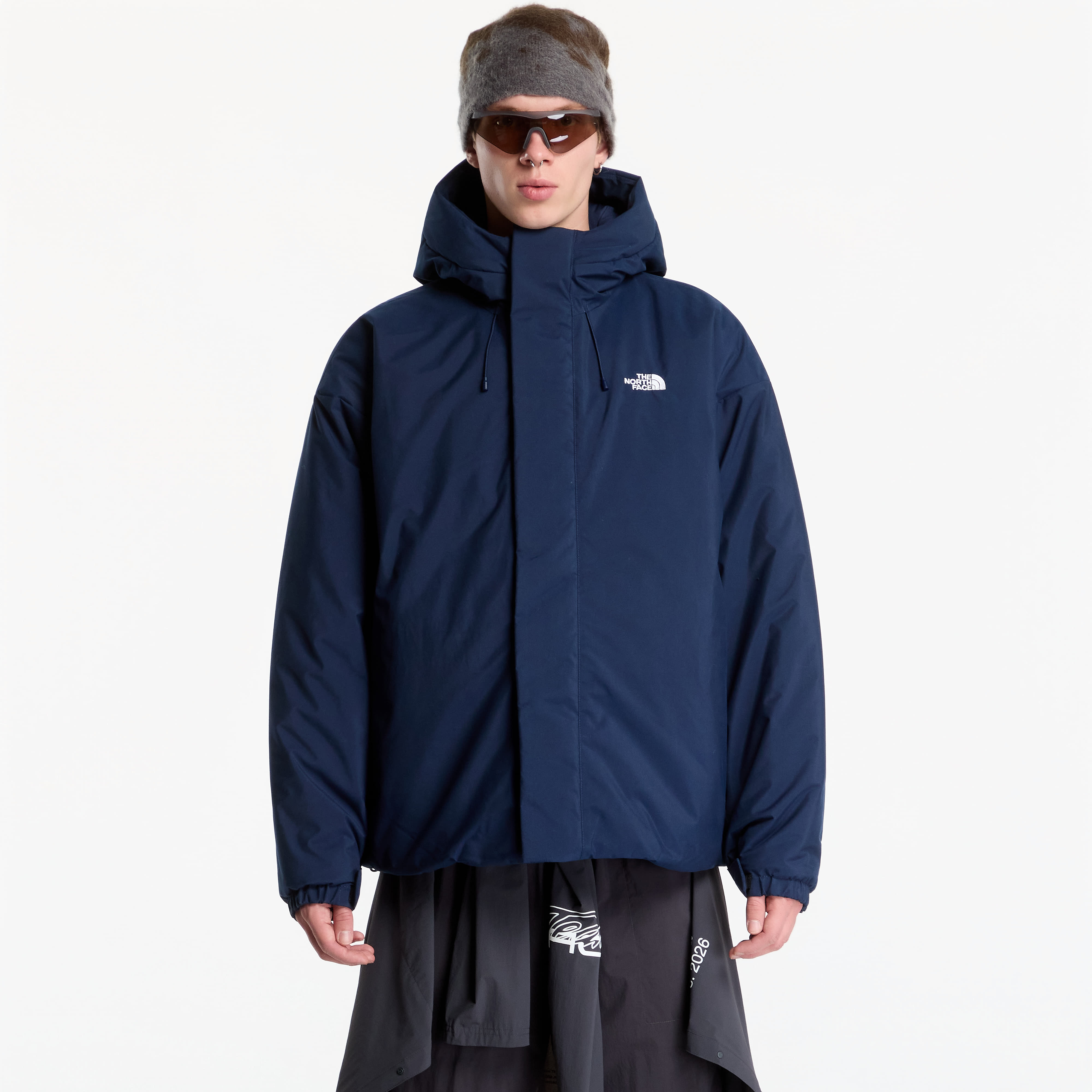 Пухено яке The North Face Puffer Oversized Jacket Summit Navy XL
