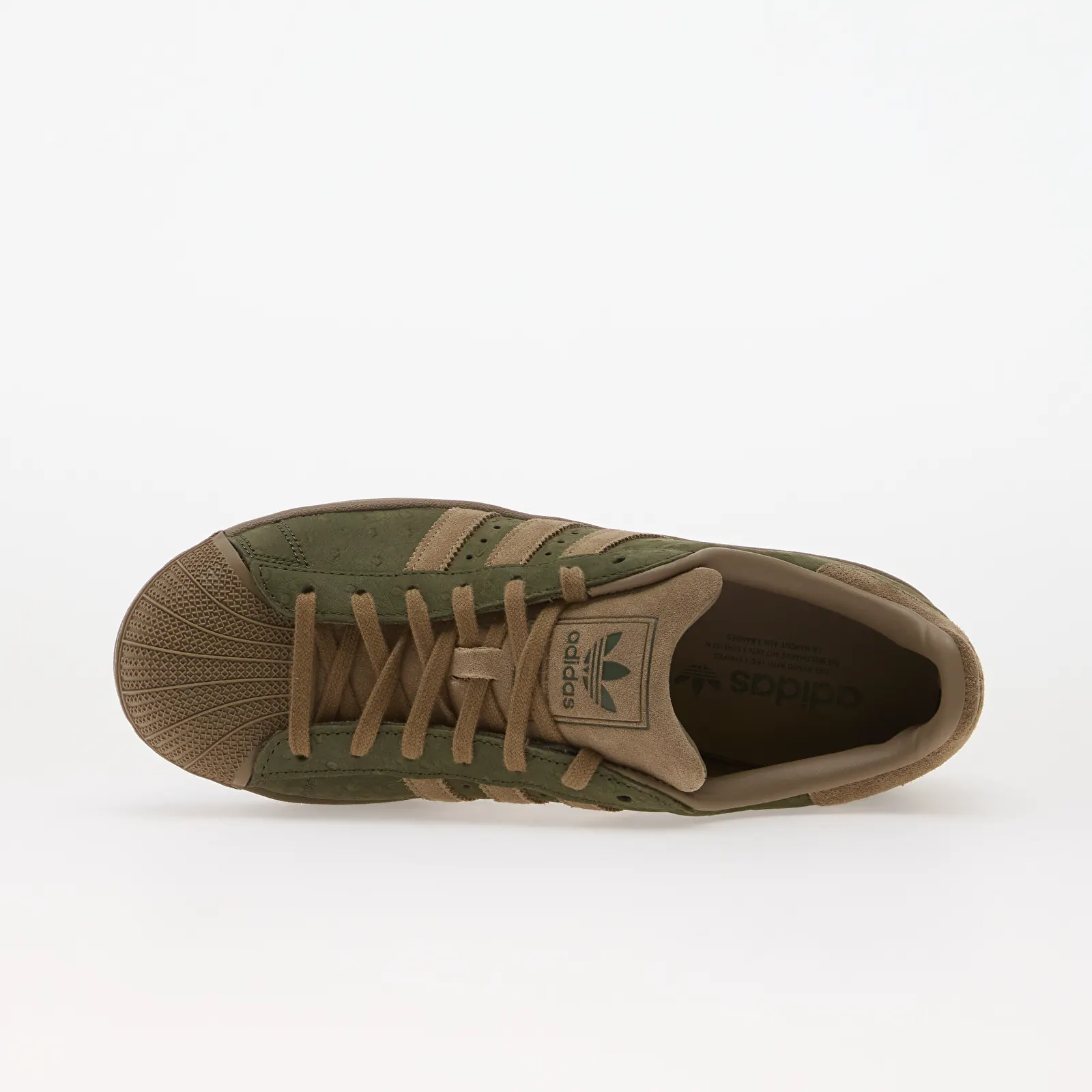 Baskets homme adidas Superstar II Night Cargo/ Khaki Six/ Gum5