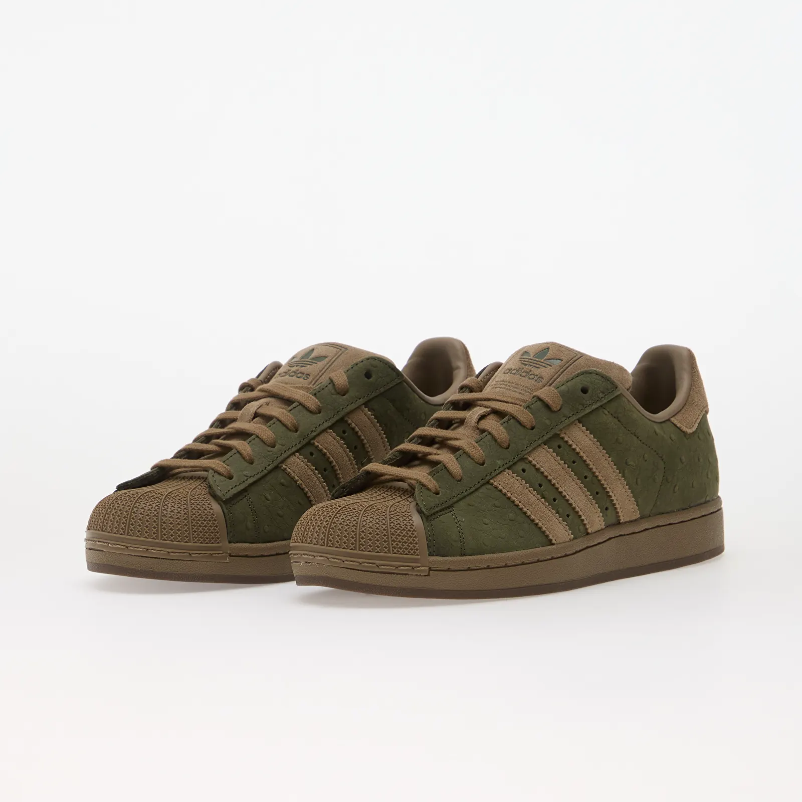 Baskets homme adidas Superstar II Night Cargo/ Khaki Six/ Gum5