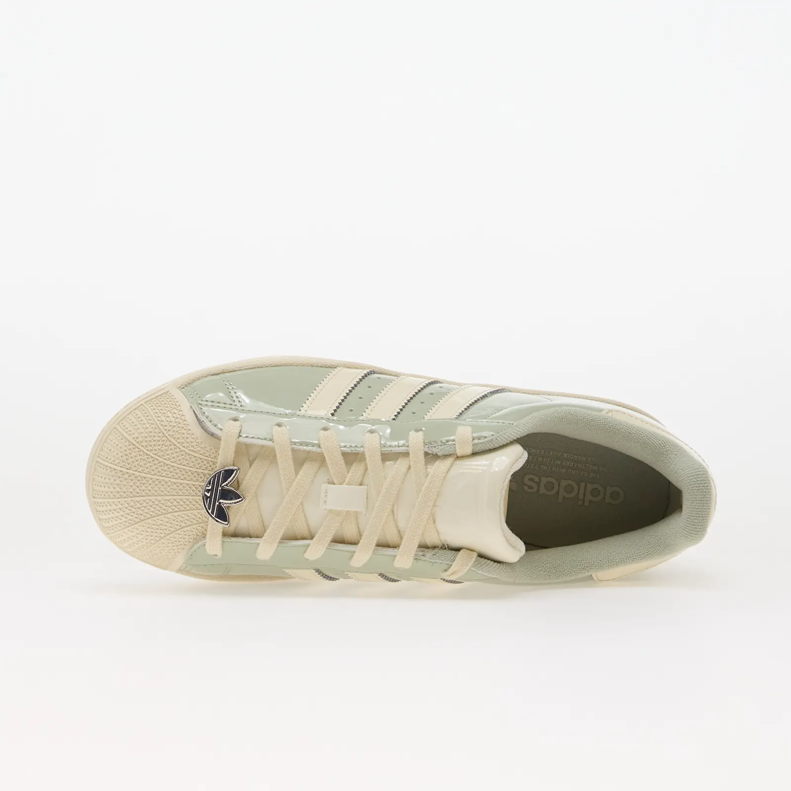 Baskets femme adidas Superstar II Halo Green/ Cream White