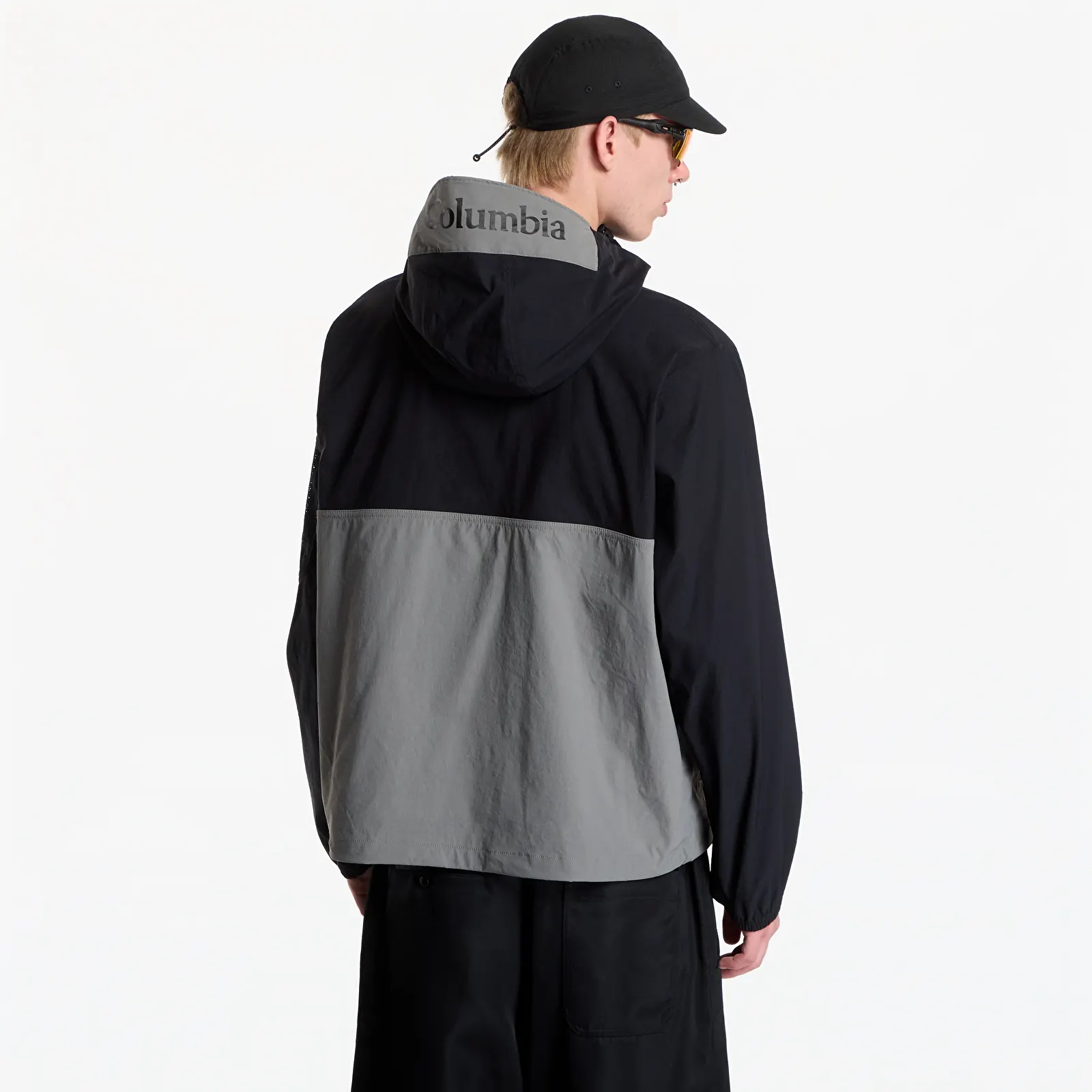 Pánské bundy Columbia Woven Jacket Black, Quarry