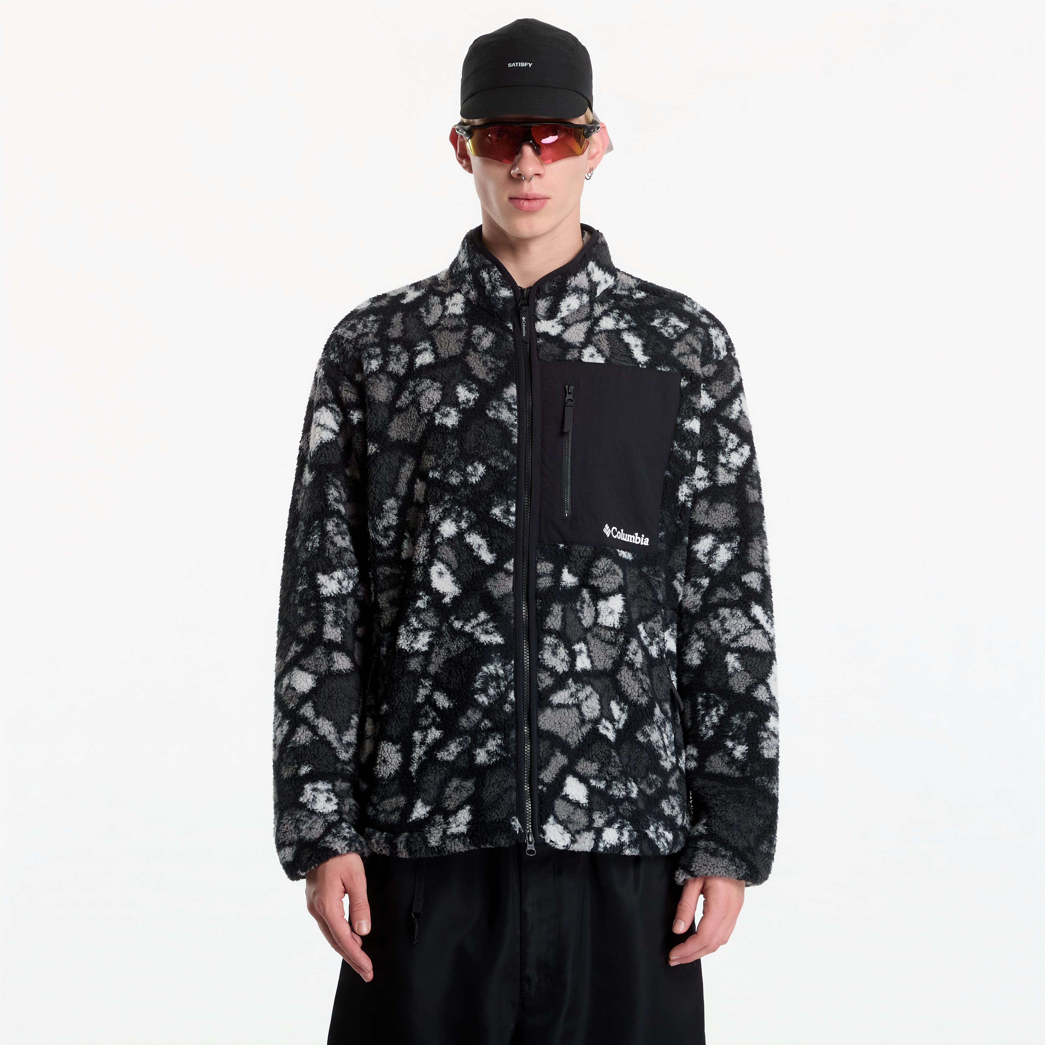Суитшърт Columbia Mou/tain™ Printed Fleece Black Broken Ro L
