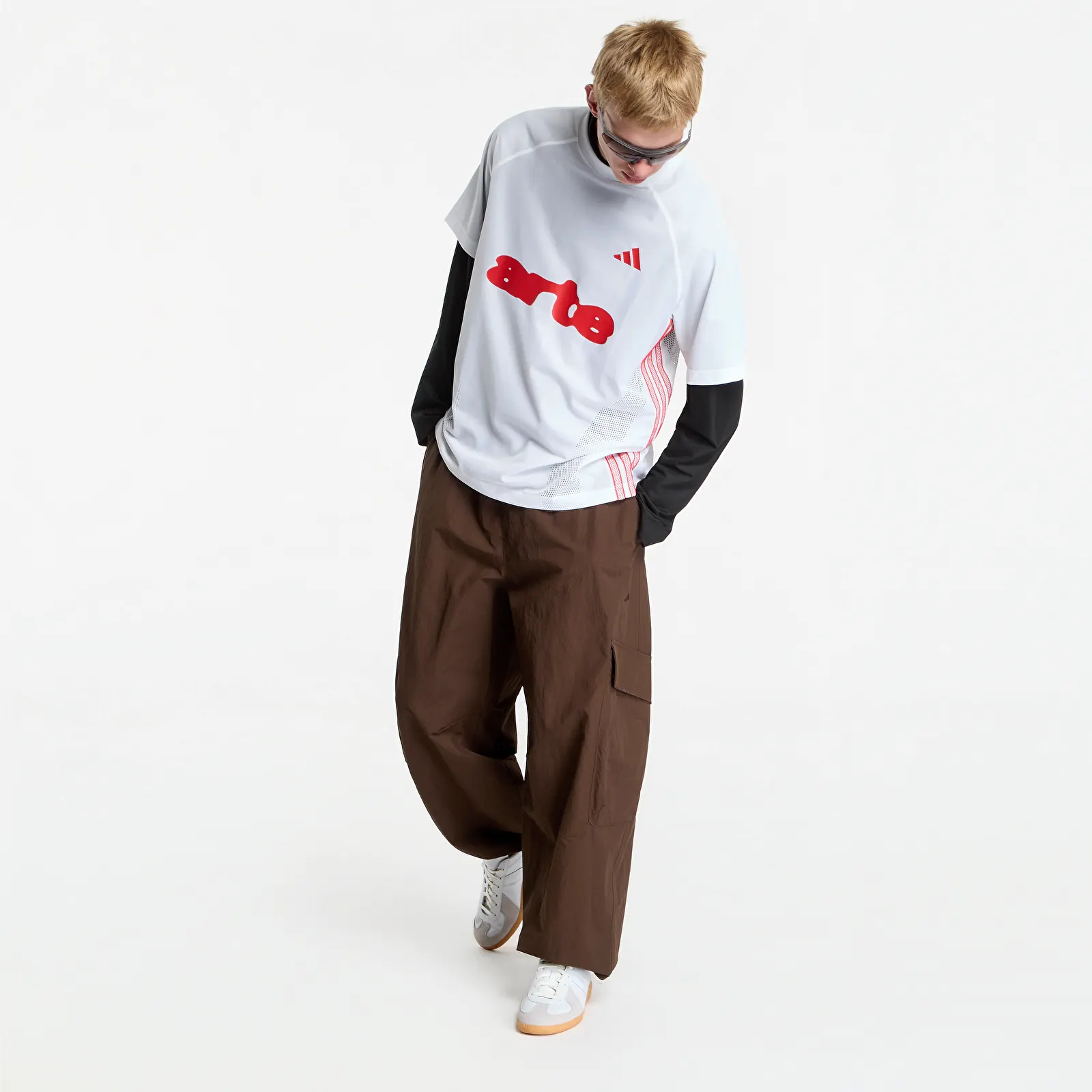 Pánske dresy adidas x Arte Antwerp Longsleeve Double Layer Jersey White/ Black