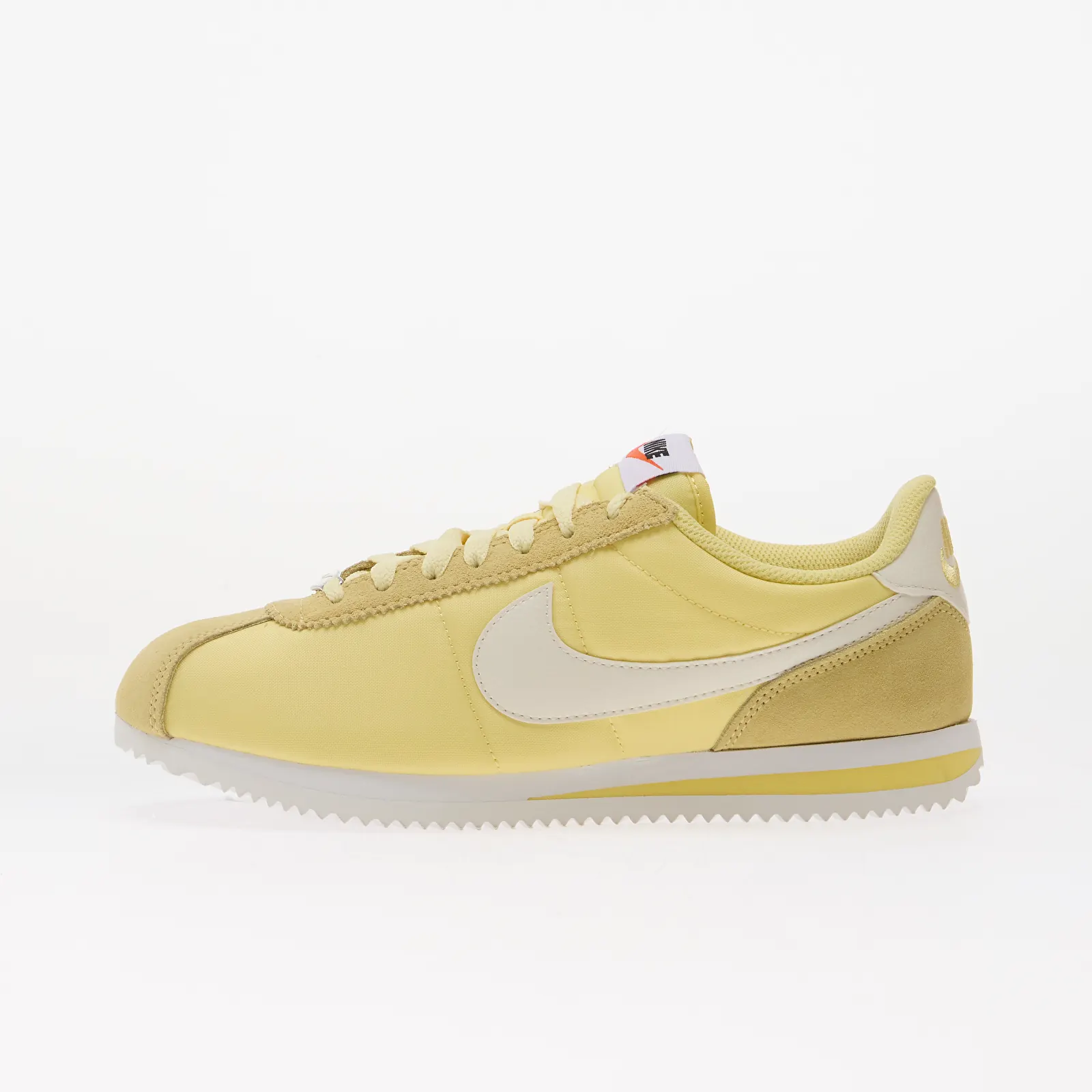 Női cipők Nike Cortez Textile Soft Yellow/ Sail-White-Safety Orange