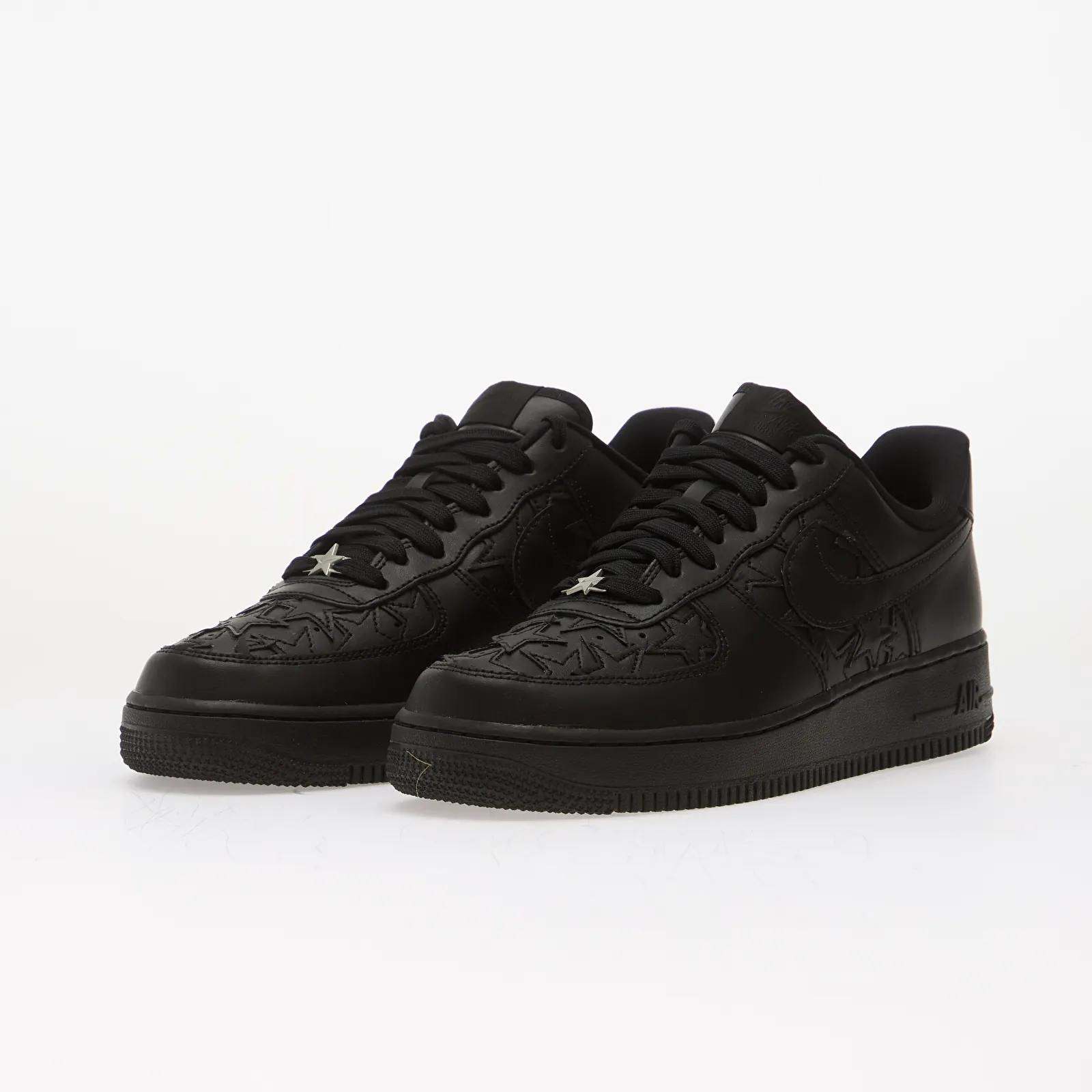 Мъжки кецове и обувки Nike Air Force 1 '07 Edge Black/ Black-Metallic Silver
