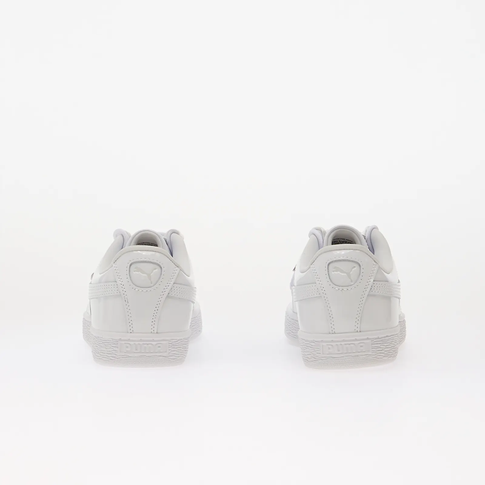 Zapatillas de deporte para mujer Puma Suede Bloom Patent Wns Puma White/ Feather Gray