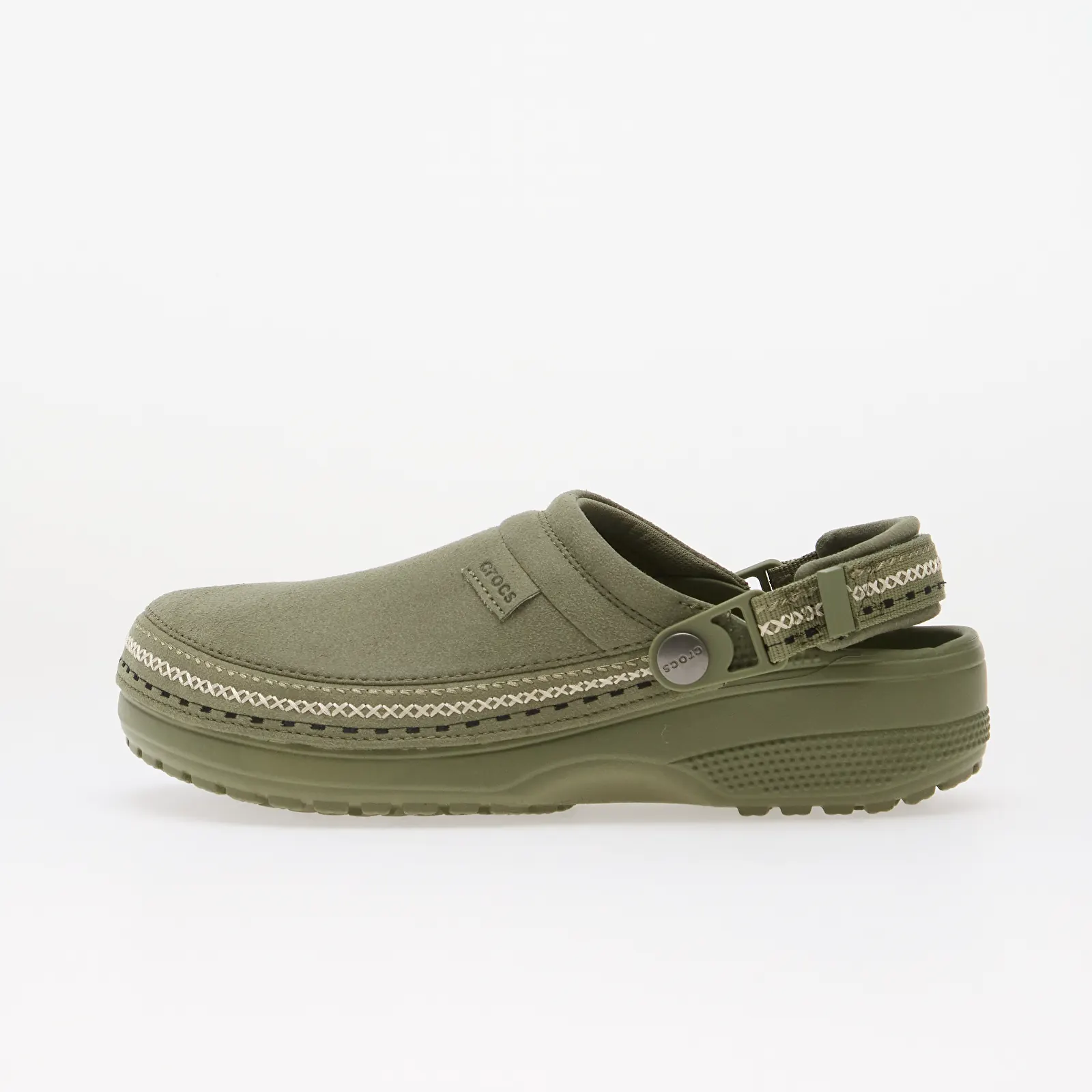 Pánské pantofle Crocs Classic Crafted Vegan Suede Stitch Cargo