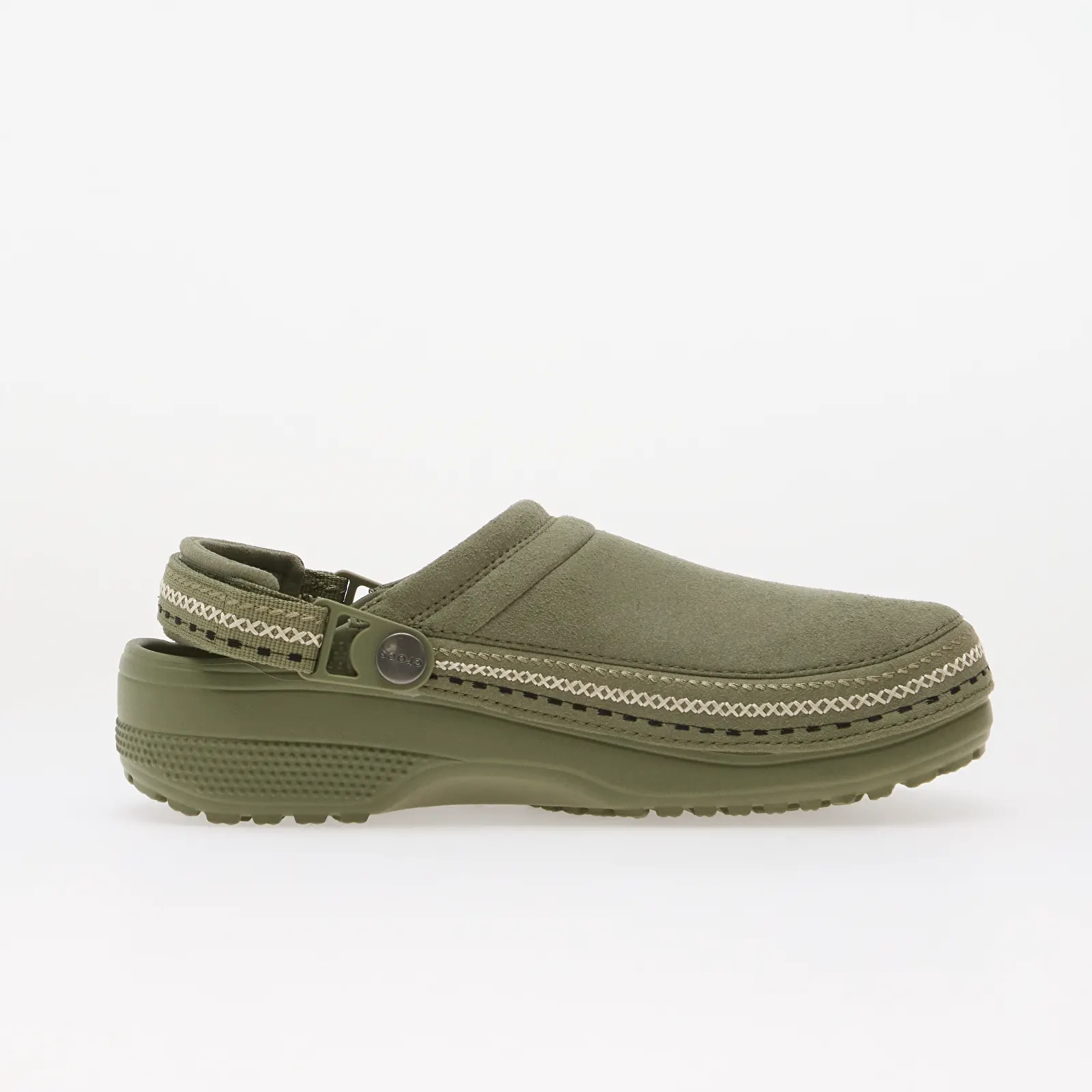 Pánské pantofle Crocs Classic Crafted Vegan Suede Stitch Cargo