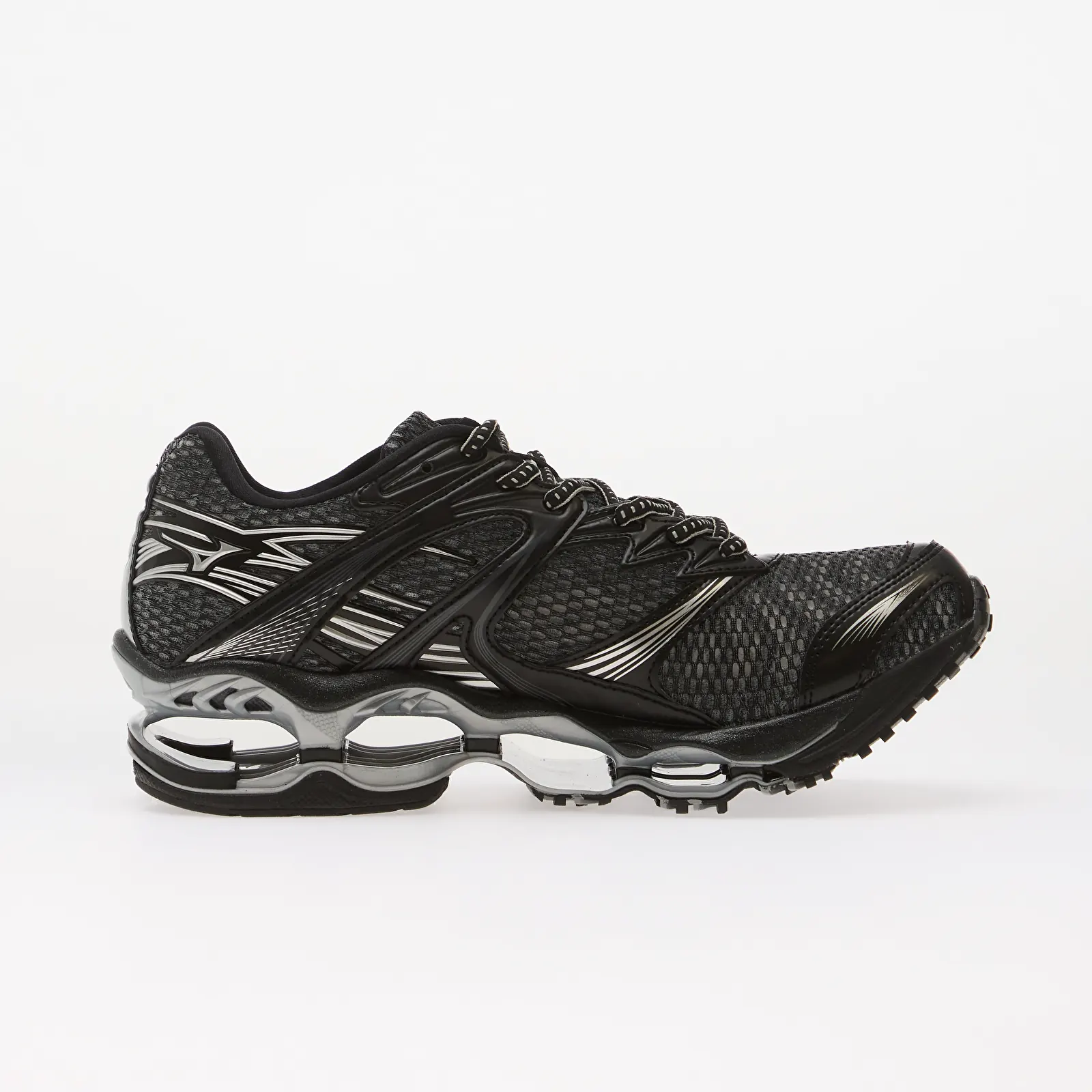 Ténis para homem Mizuno Wave Prophecy 1 Iron Gate/ Silver/ Black