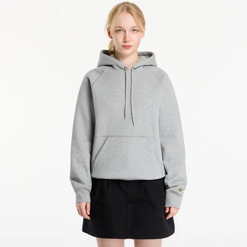 Світшот Carhartt WIP Hooded Chase Sweat Grey Heather/ Gold