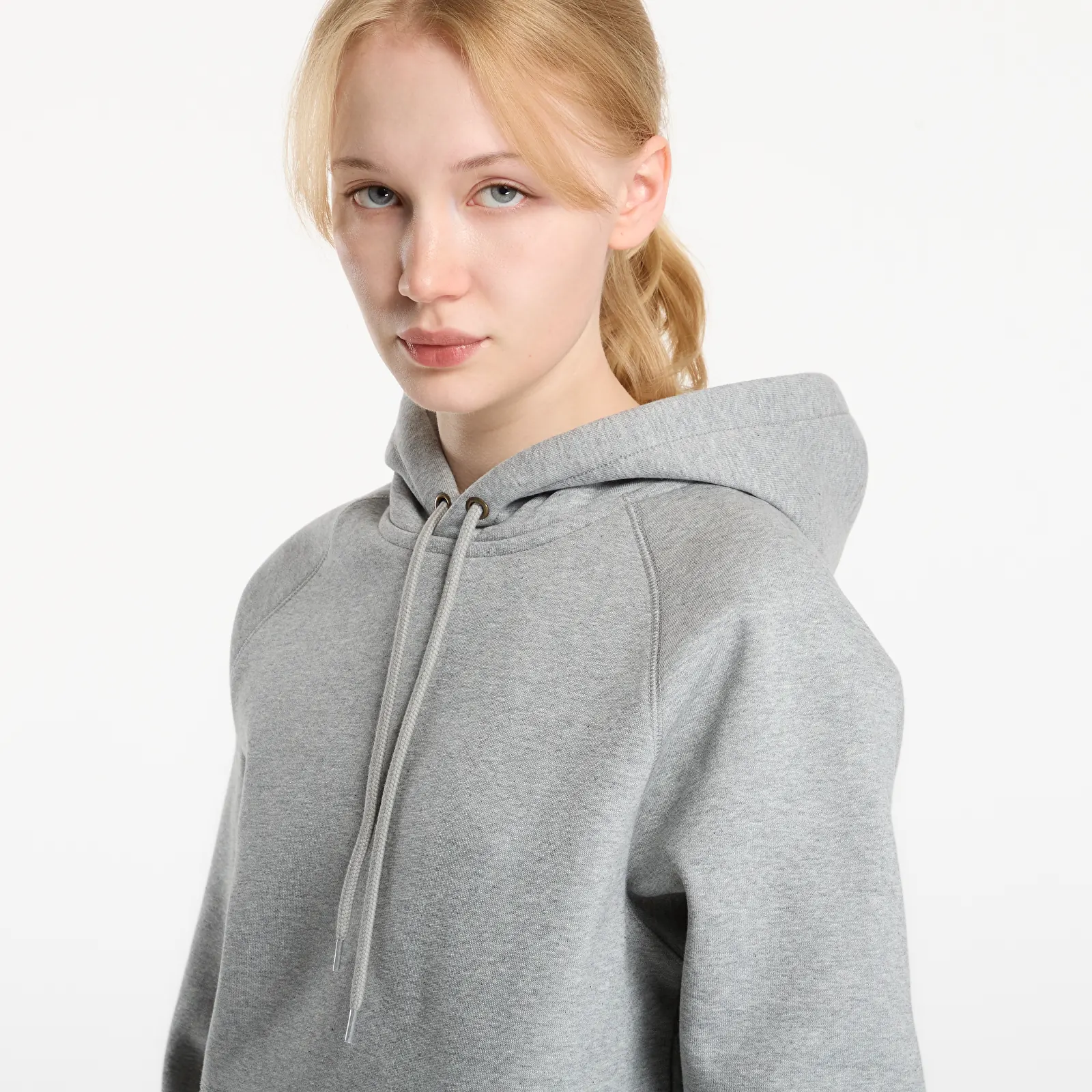 Muške dukserice Carhartt WIP Hooded Chase Sweat Grey Heather/ Gold