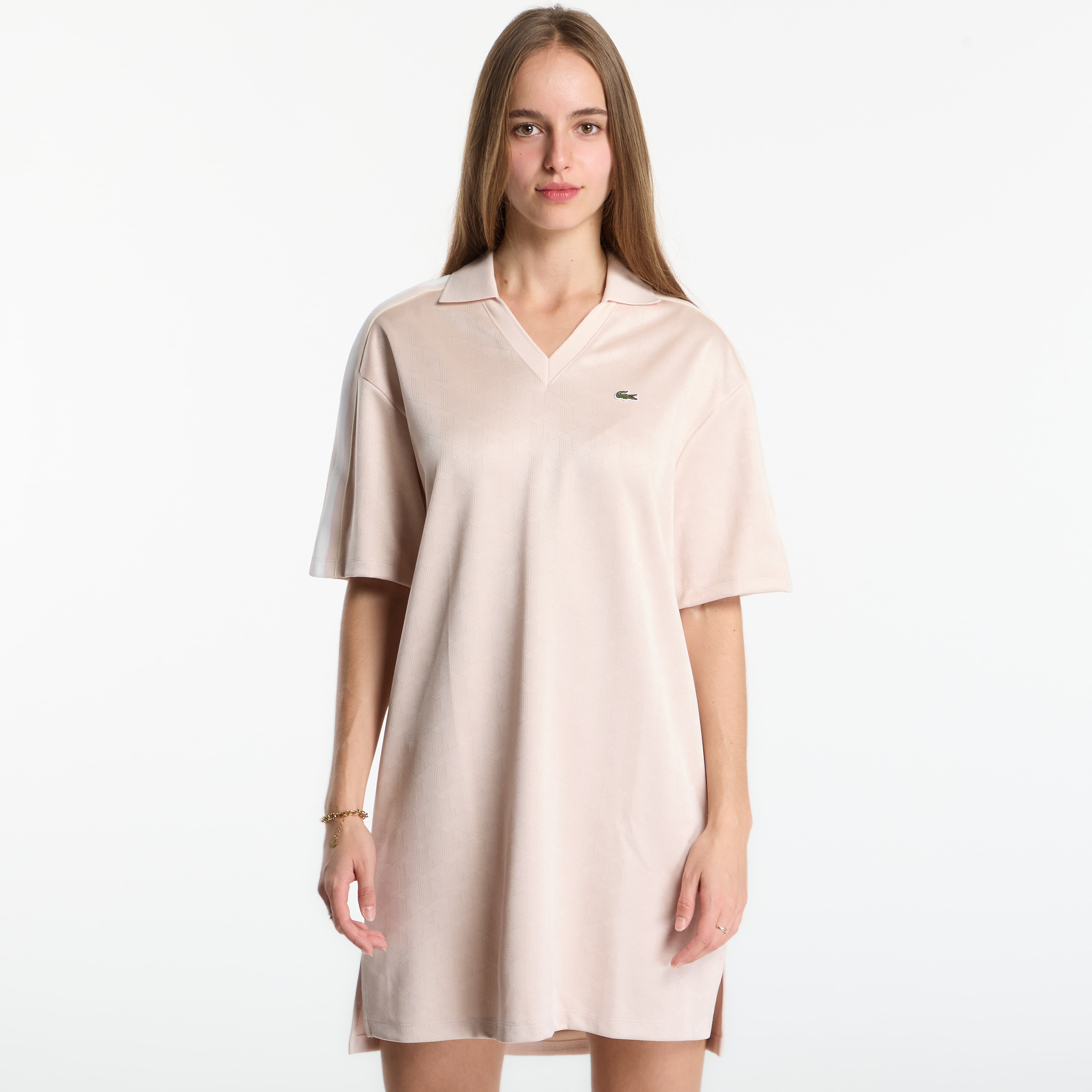 Облекло Lacoste Polo Dresses Mansia/Sisal 40