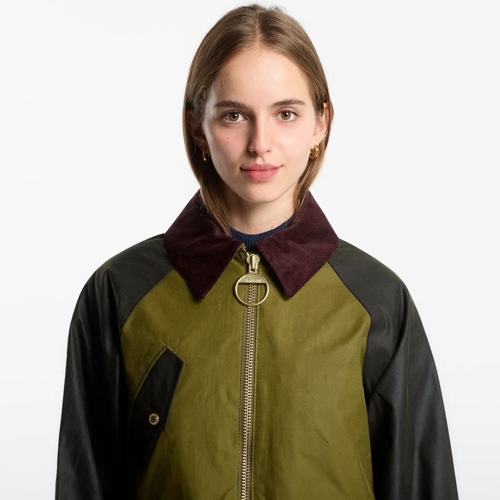 Jacken Barbour Treeton Wax Jacket Golden Olive/ Fern/ Ancient