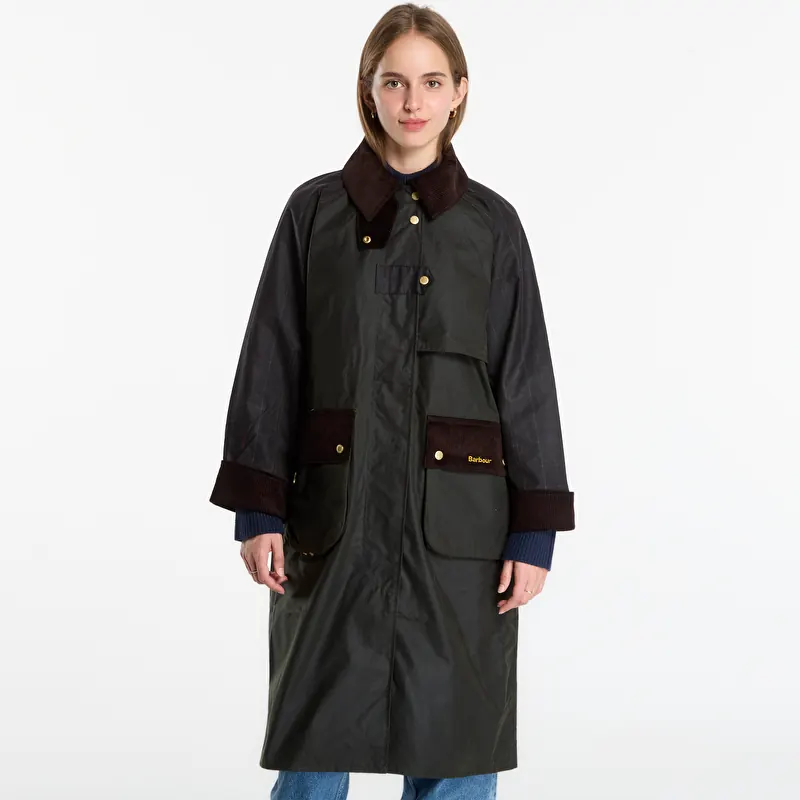 Jas Barbour Checked Kirklees Wax Jacket Fern/ Classic/ Shadow Classic