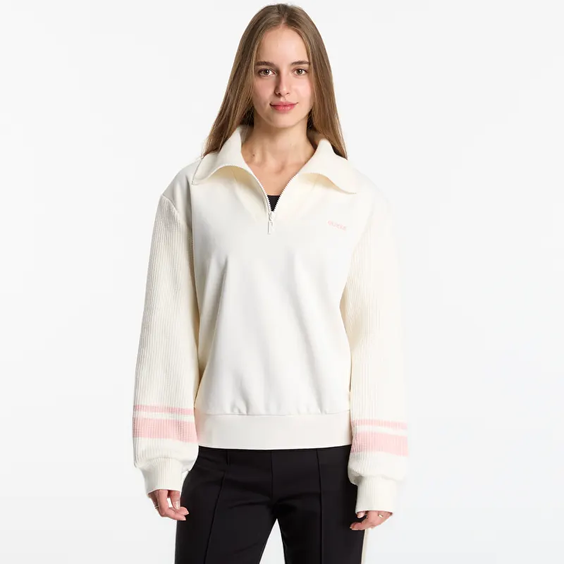 Sweatshirt Guess Jeans Fabrizia Half-Zip Sweatshirt Cream