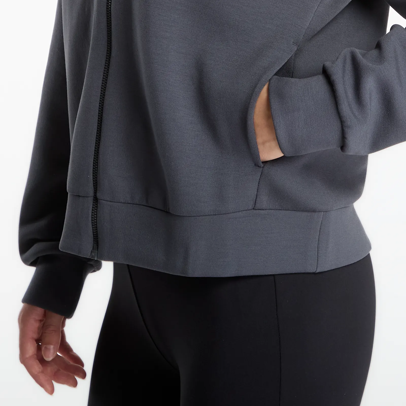 Kapuutsikud ja kampsunid EA7 Emporio Armani Train Precious W Hoodie Fz Asphalt