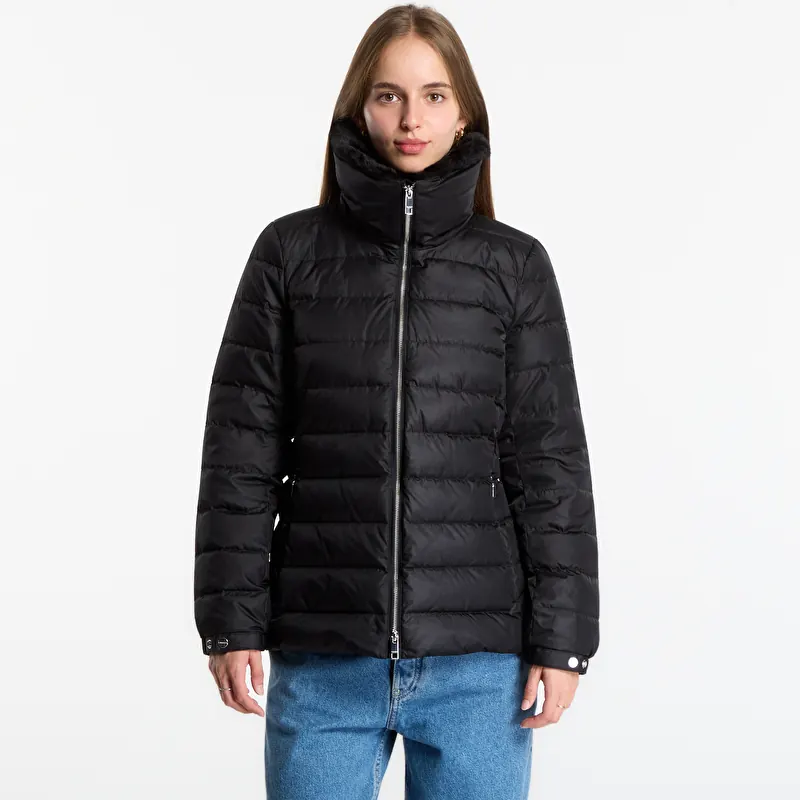 Яке Calvin Klein Satin Lw Short Puffer With Fur Black