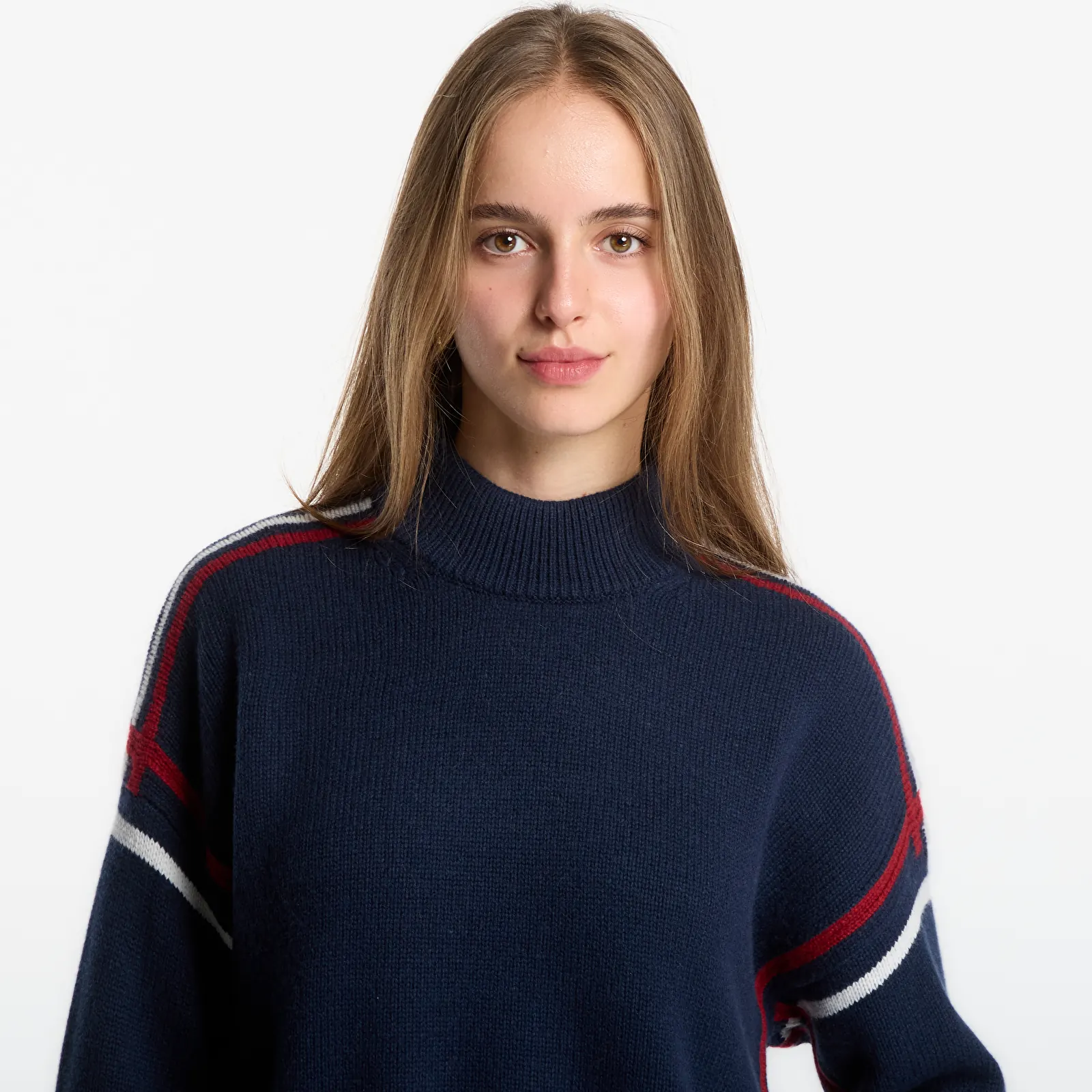 Suéteres Tommy Hilfiger Rwb Mk-Nk Rlx Fit Sweater Dark Blue