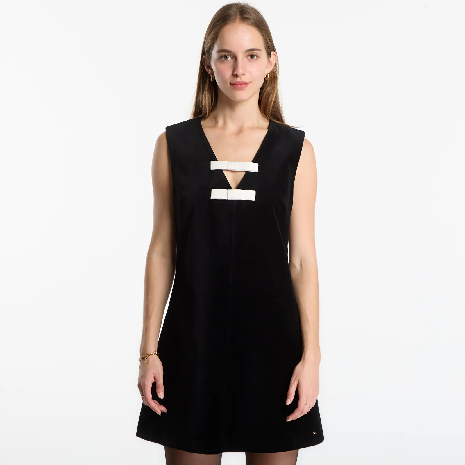 Mekot Tommy Hilfiger Velvet Bow Dress Sleeveless Black