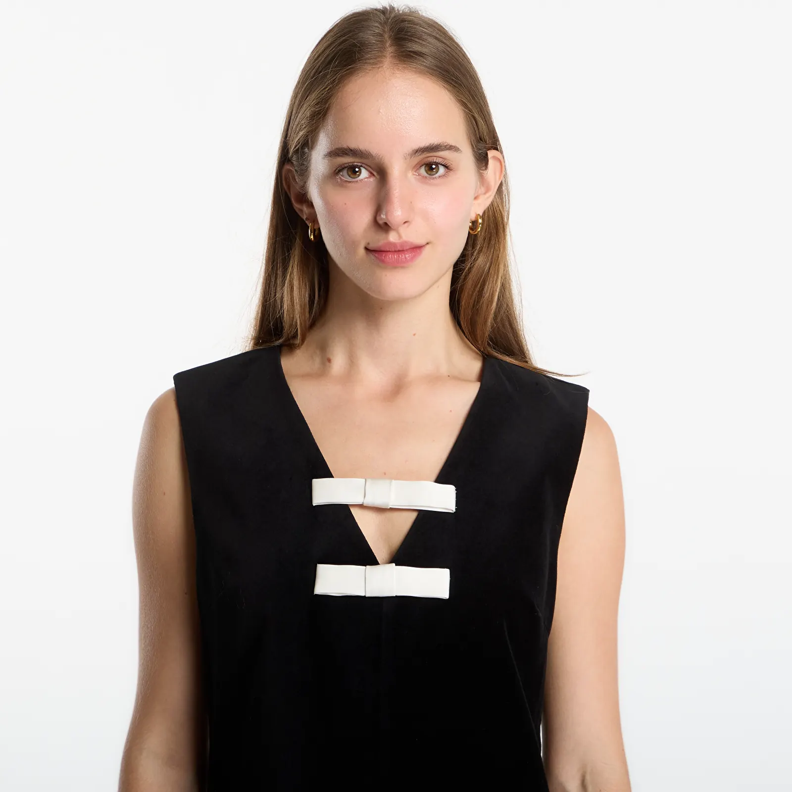 Mekot Tommy Hilfiger Velvet Bow Dress Sleeveless Black