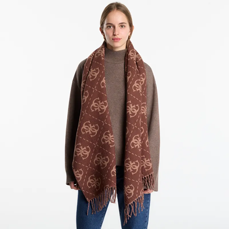 Huivi GUESS Scarf Brown Logo