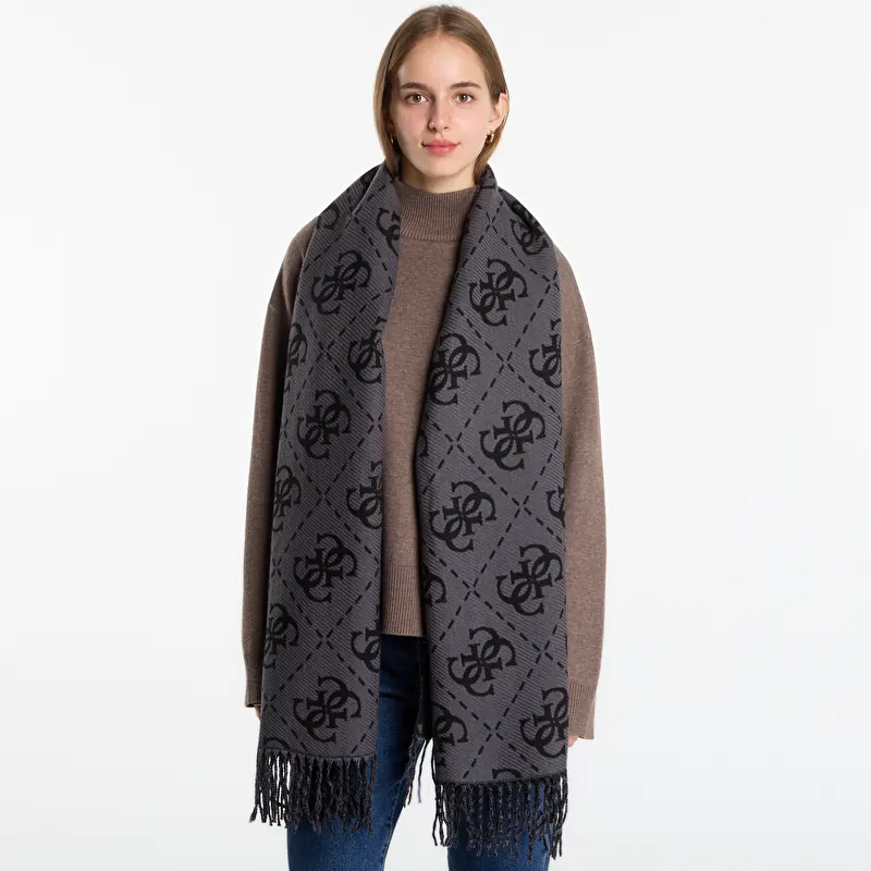 Huivi GUESS Scarf Coal Logo