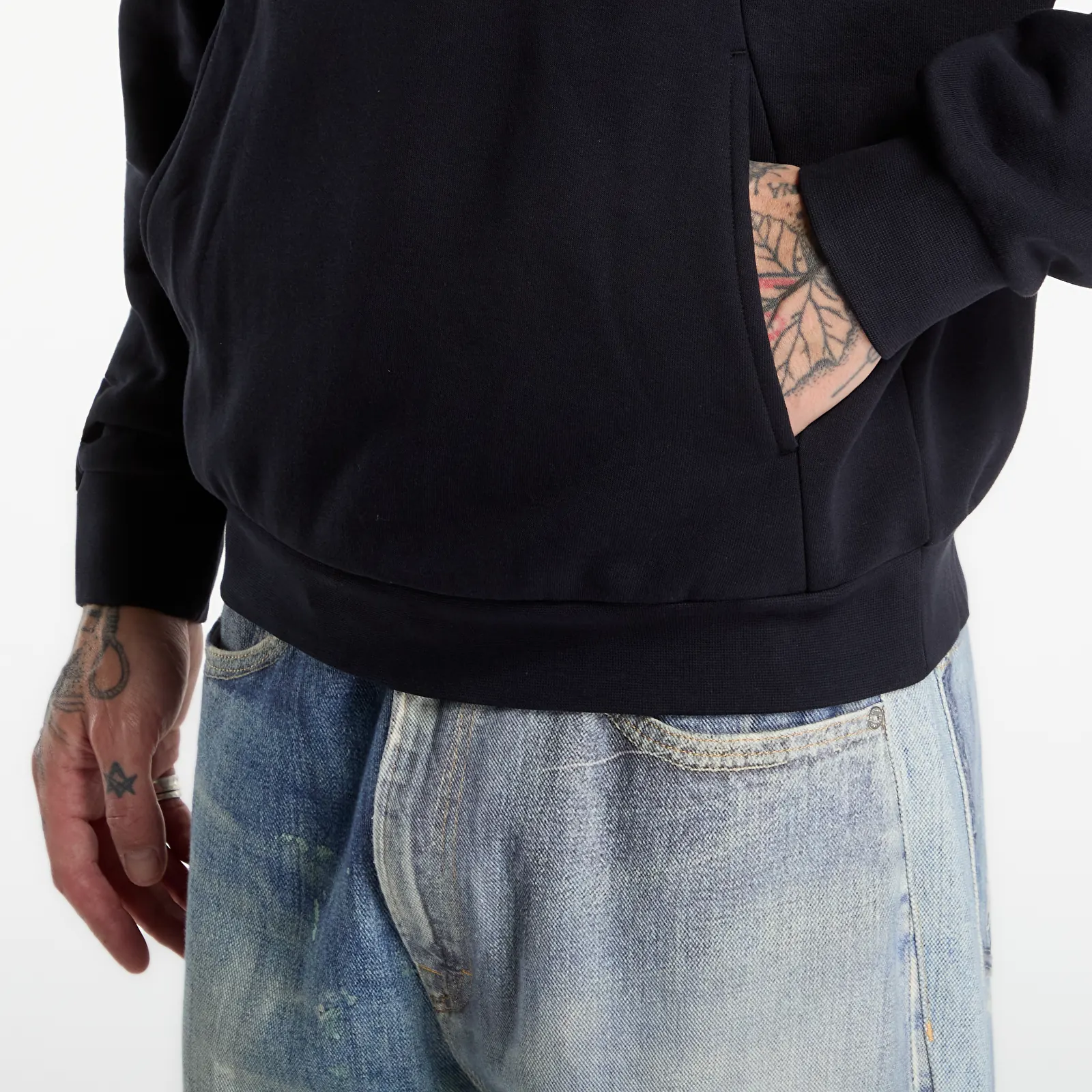 Gensere for menn Napapijri Burgee Half-Zip Hoodie 2.0 Black