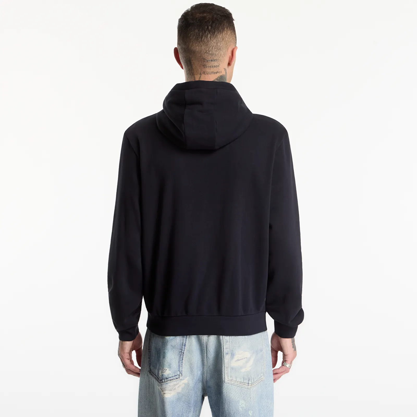 Gensere for menn Napapijri Burgee Half-Zip Hoodie 2.0 Black