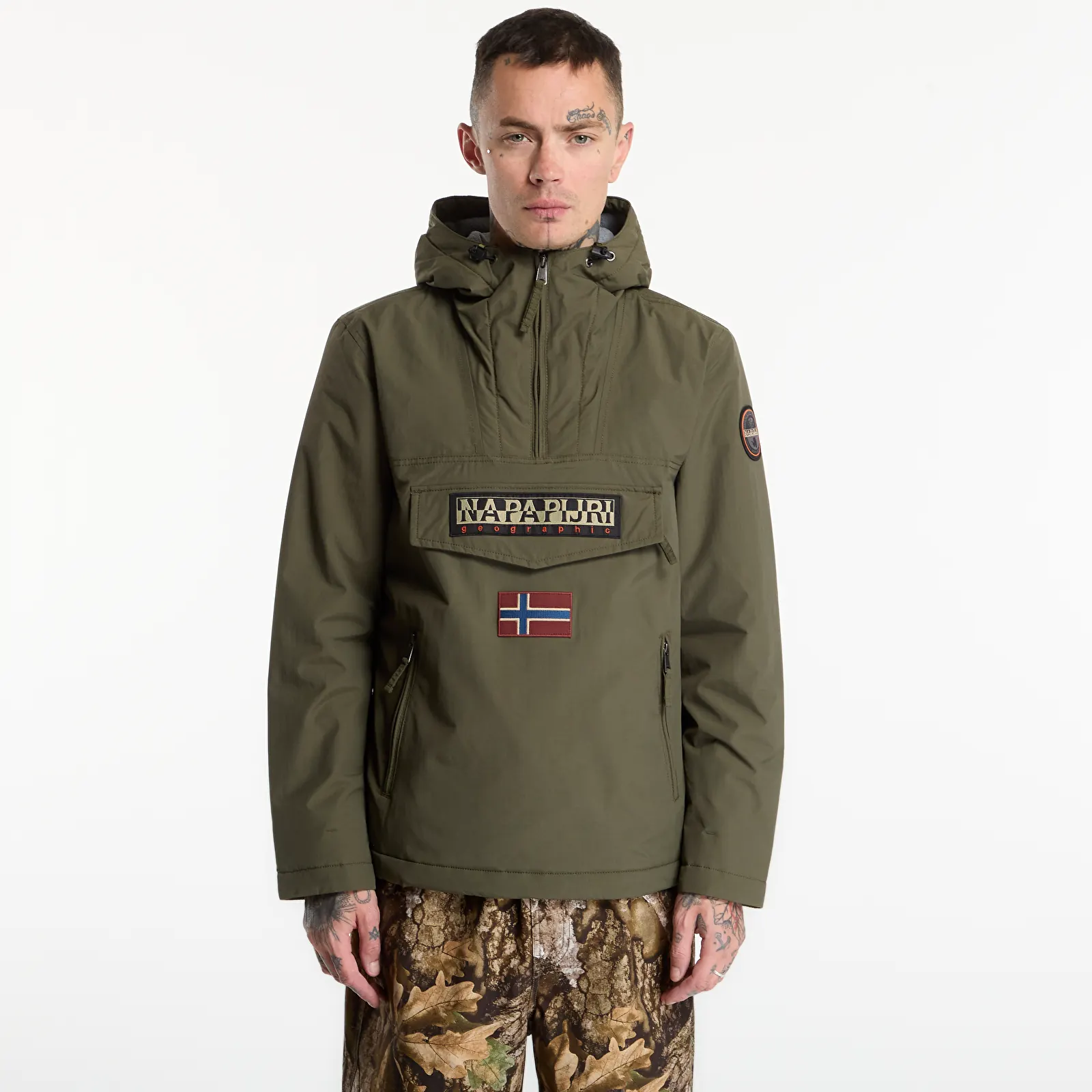 Jakker for menn Napapijri Rainforest Pocket 2 Olive Night
