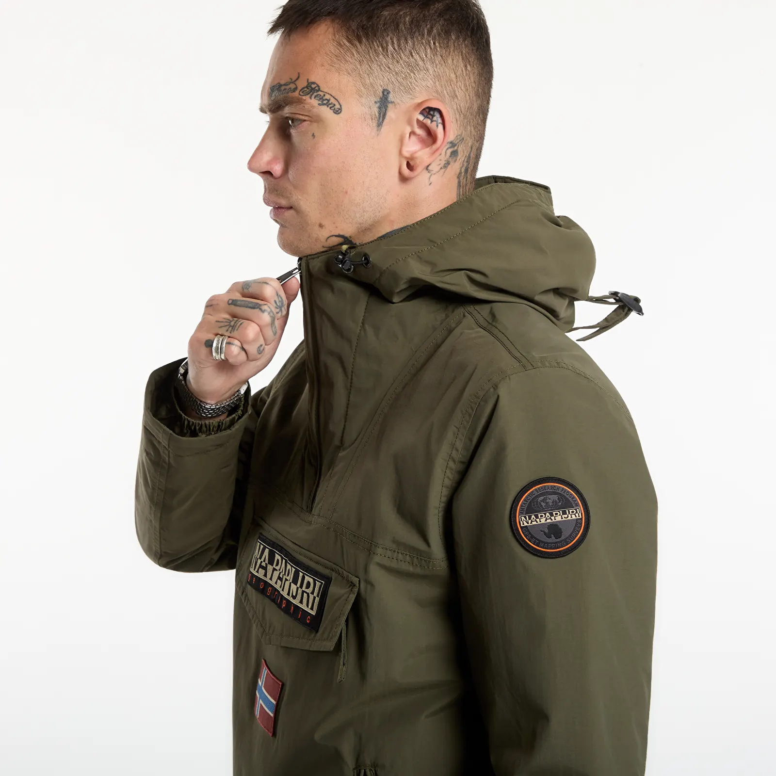 Jakker for menn Napapijri Rainforest Pocket 2 Olive Night