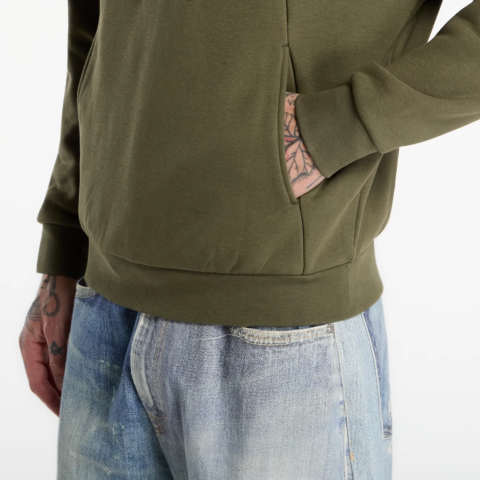 Gensere for menn Napapijri Burgee Half-Zip Hoodie 2.0 Olive Night