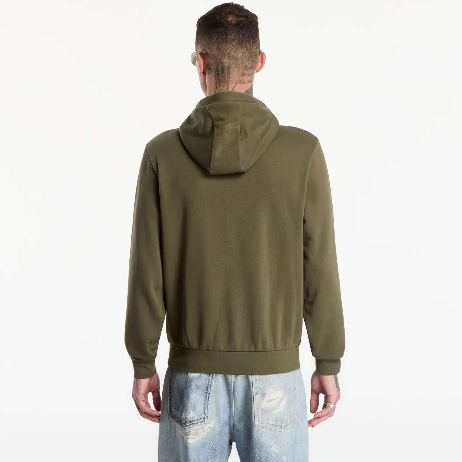 Gensere for menn Napapijri Burgee Half-Zip Hoodie 2.0 Olive Night