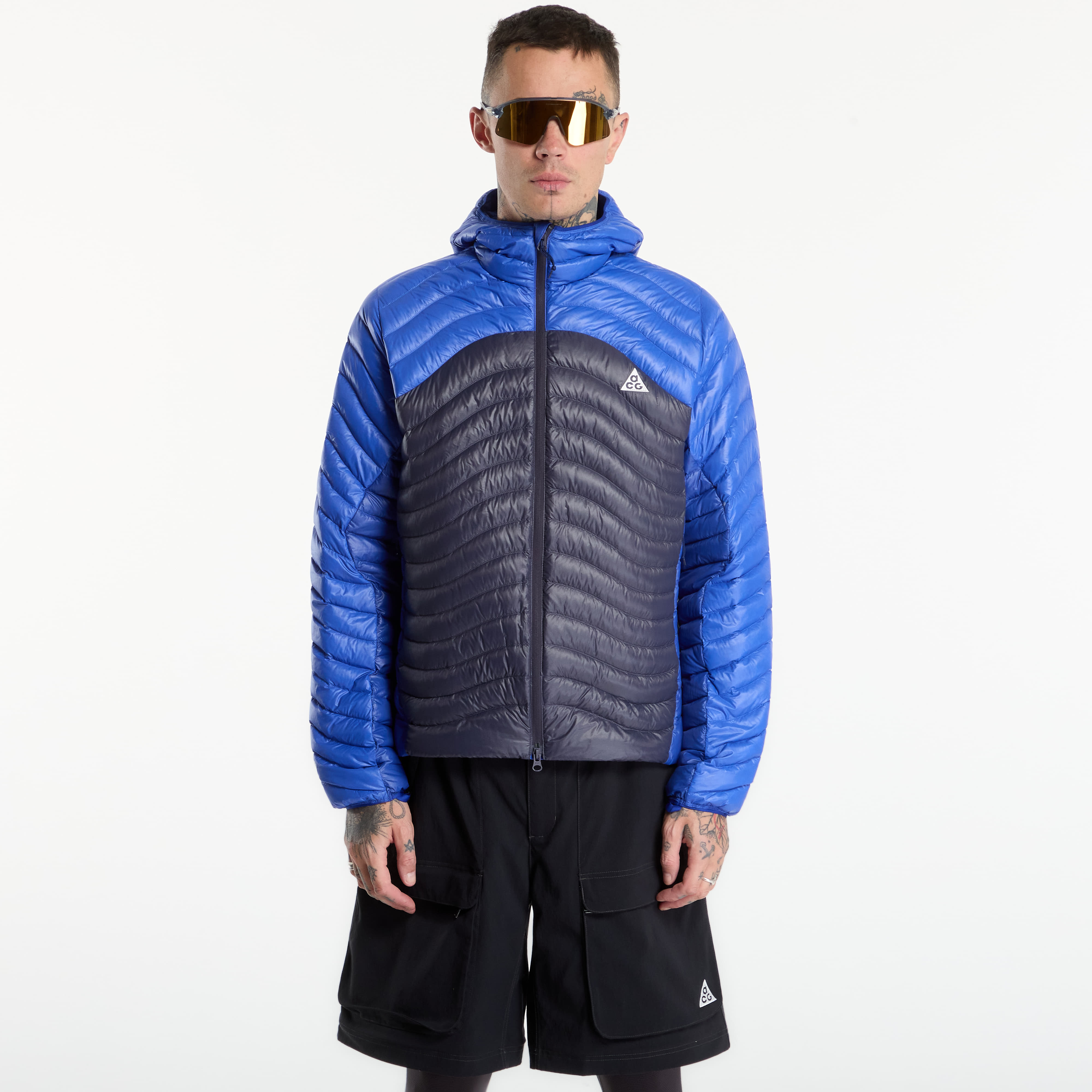 Пухено яке Nike ACG Lava Flow Therma-FIT ADV Ultralight Down Jacket Old Royal/ Gridiron/ Summit White M