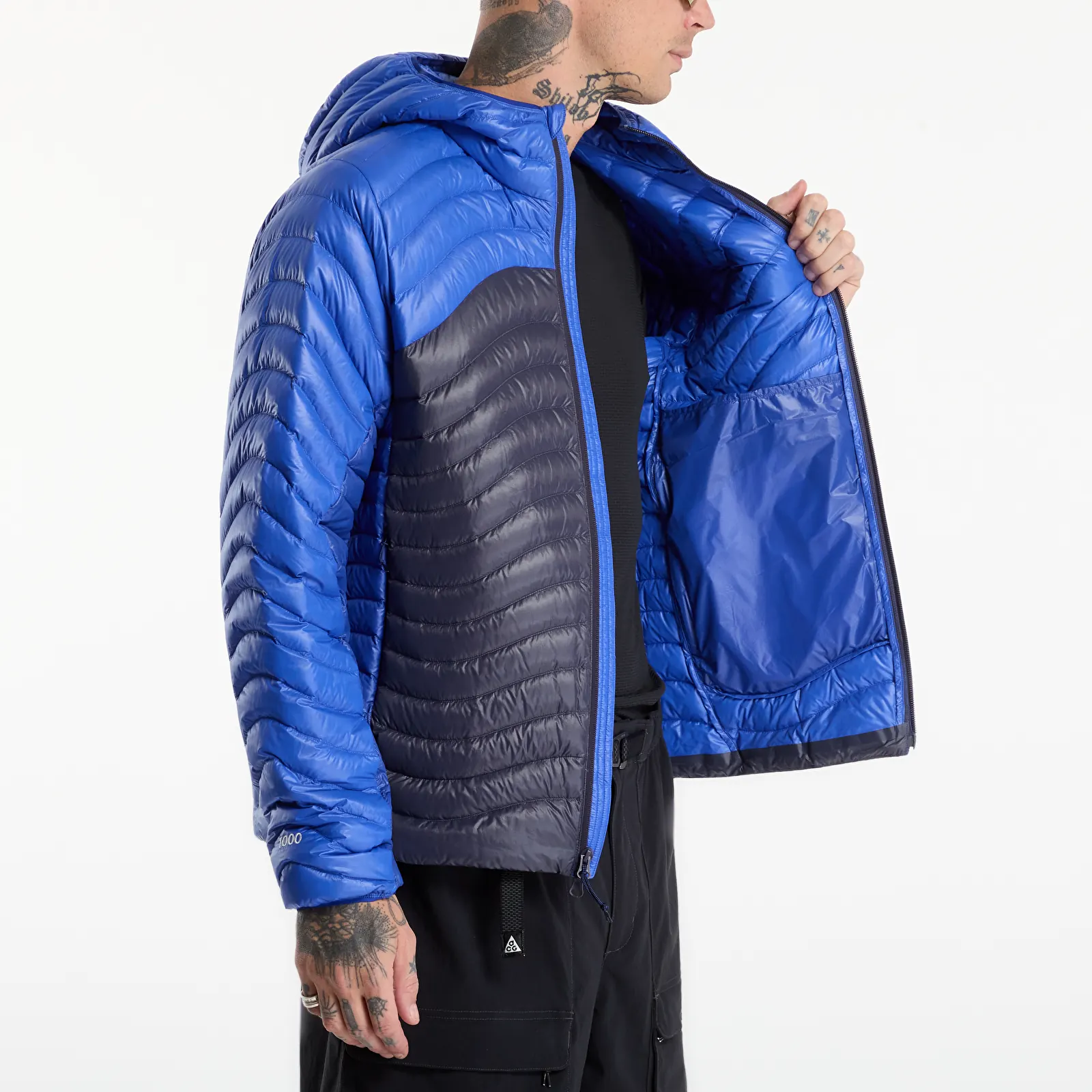 Dunjakker for menn Nike ACG Lava Flow Therma-FIT ADV Ultralight Down Jacket Old Royal/ Gridiron/ Summit White