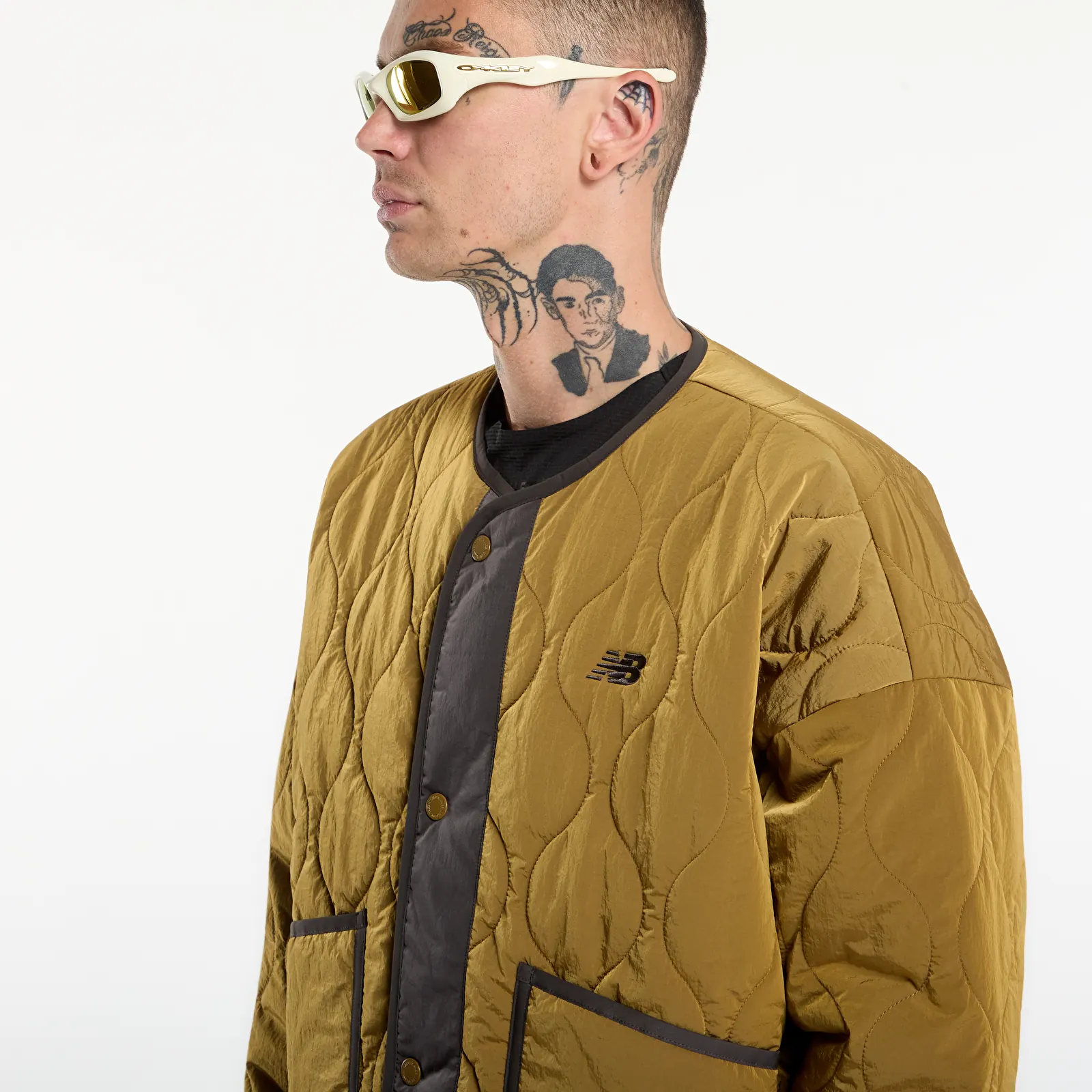 Vyriški bomberiai New Balance Quilted Bomber Bark