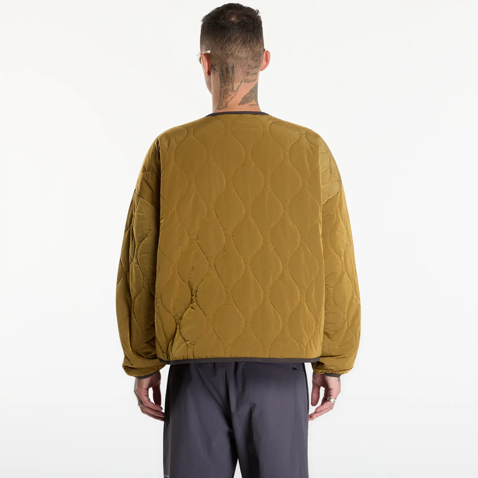 Vyriški bomberiai New Balance Quilted Bomber Bark