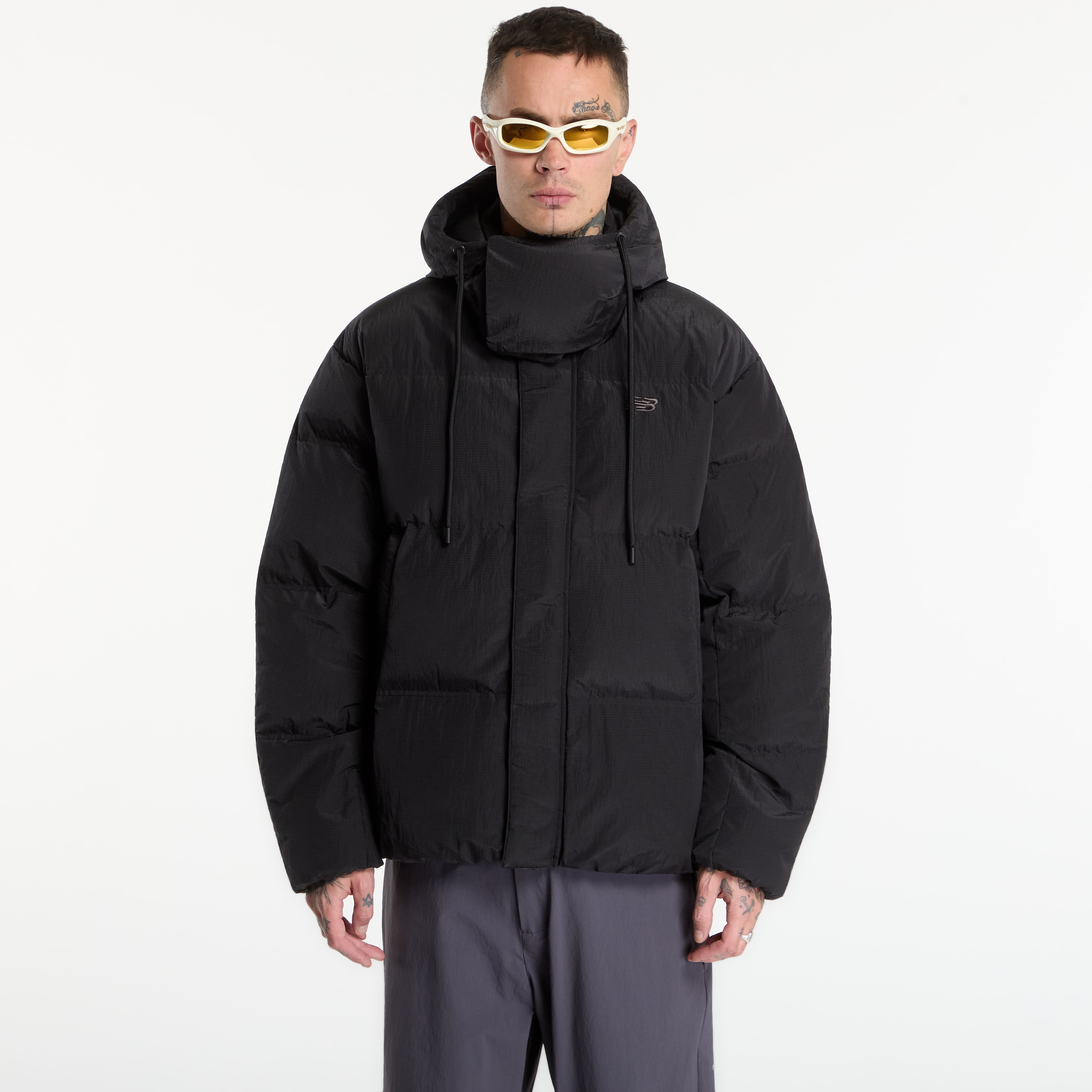 Пухено яке New Balance Premium Puffer Jacket Black L