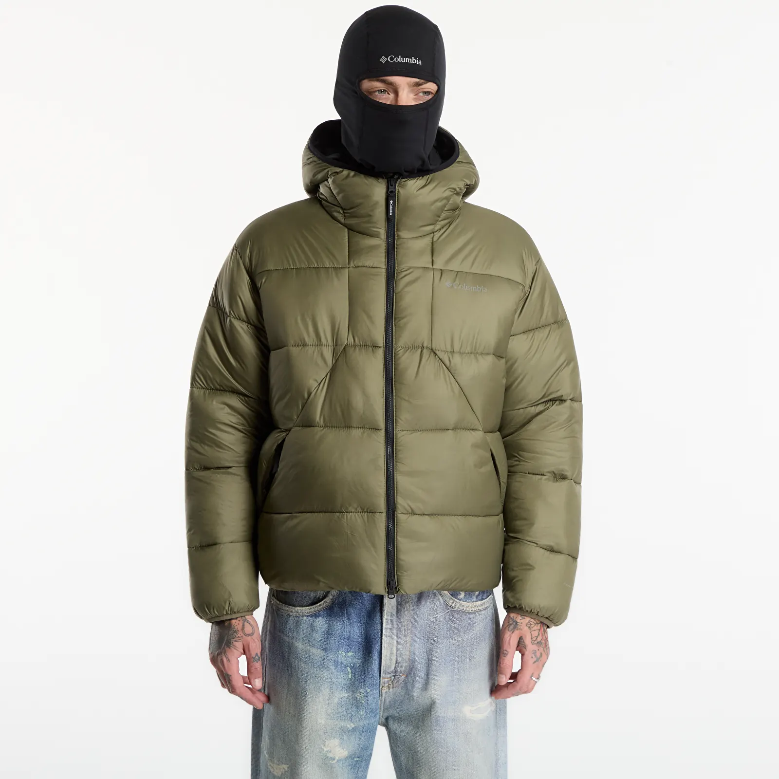 Pánske bundy Columbia St/rmwall™ Balaclava Jacket Stone Green