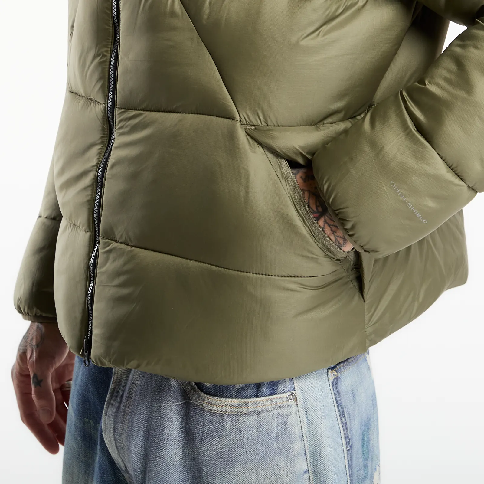 Pánske bundy Columbia St/rmwall™ Balaclava Jacket Stone Green