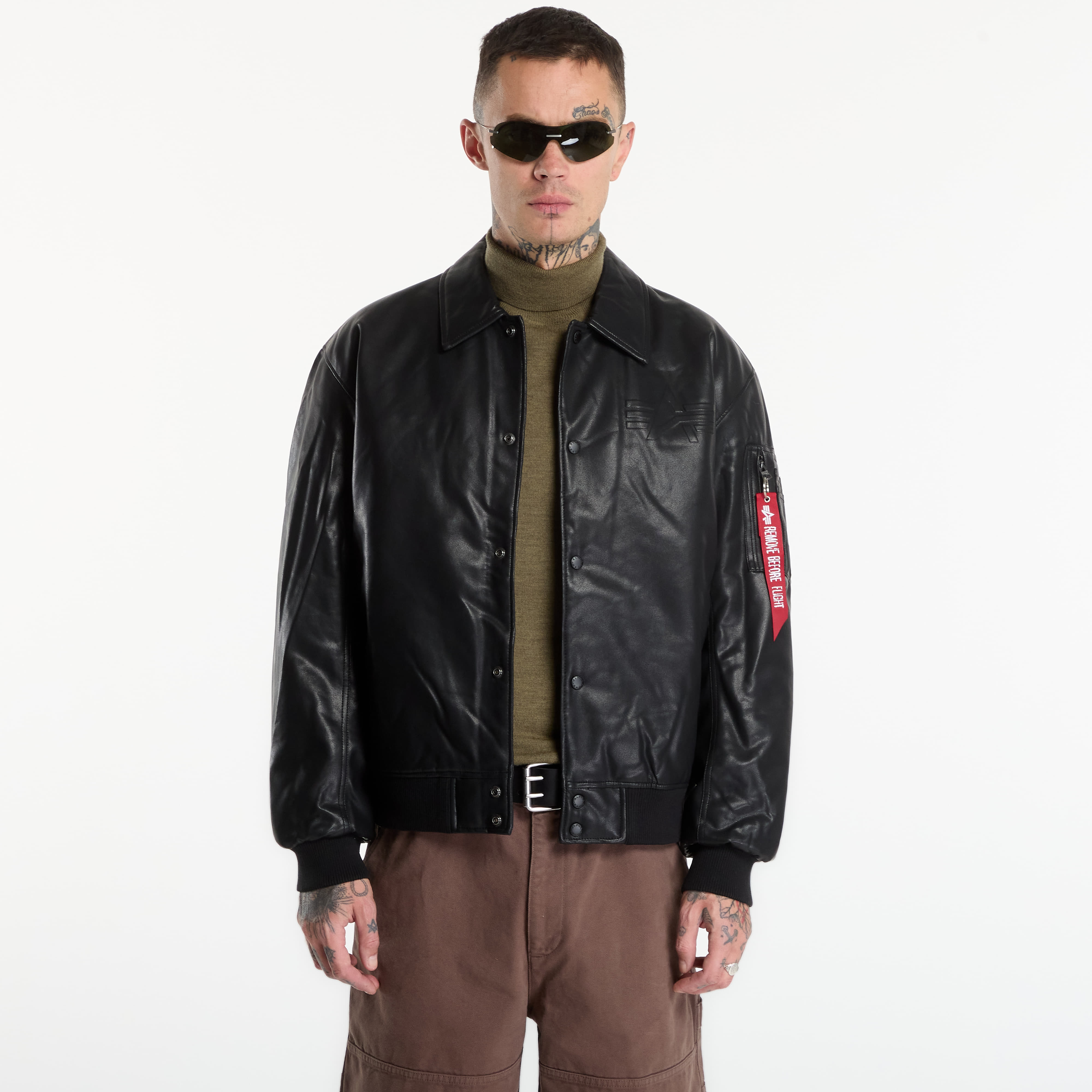 Яке Alpha Industries PU College Jacket Black XXL