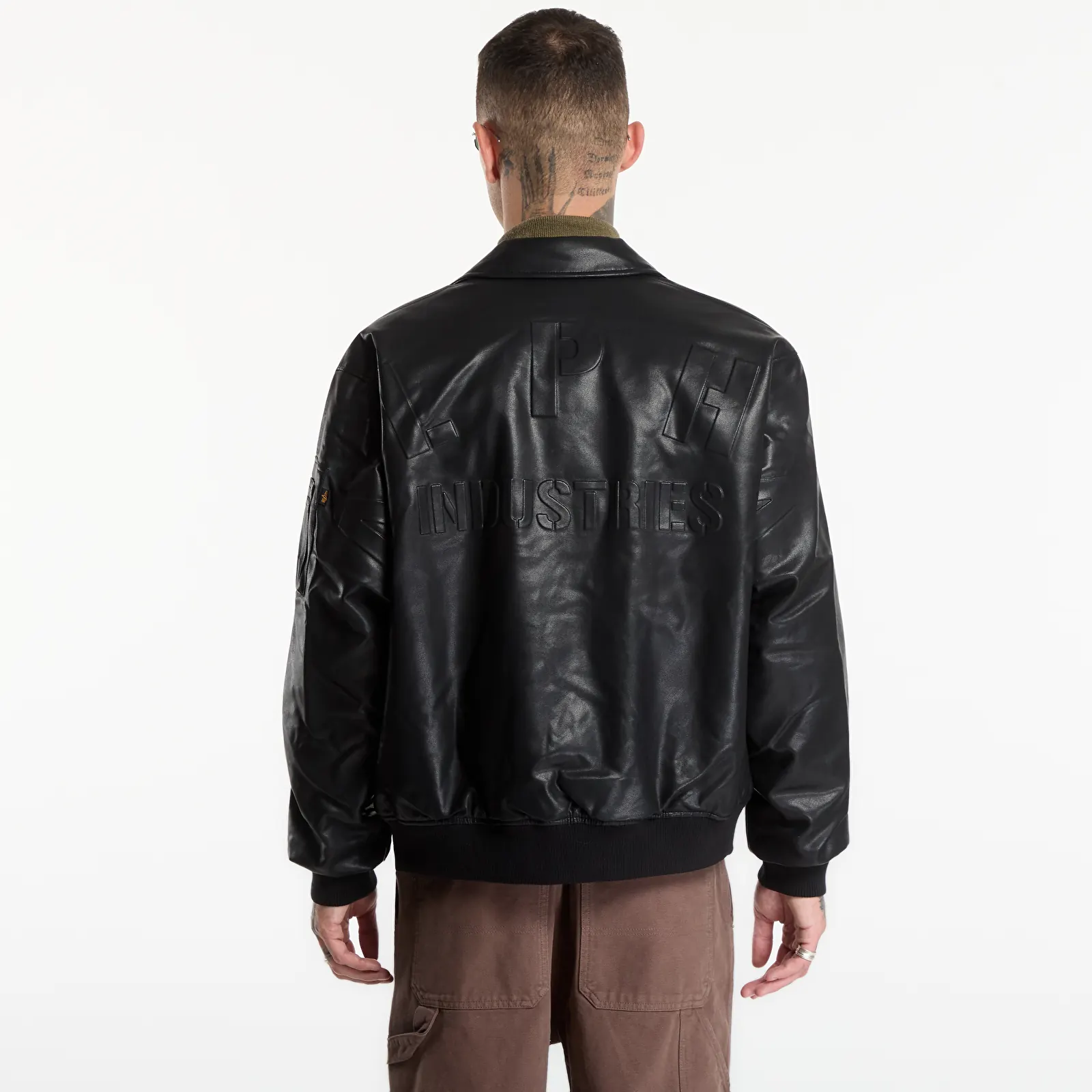 Giacche da uomo Alpha Industries PU College Jacket Black