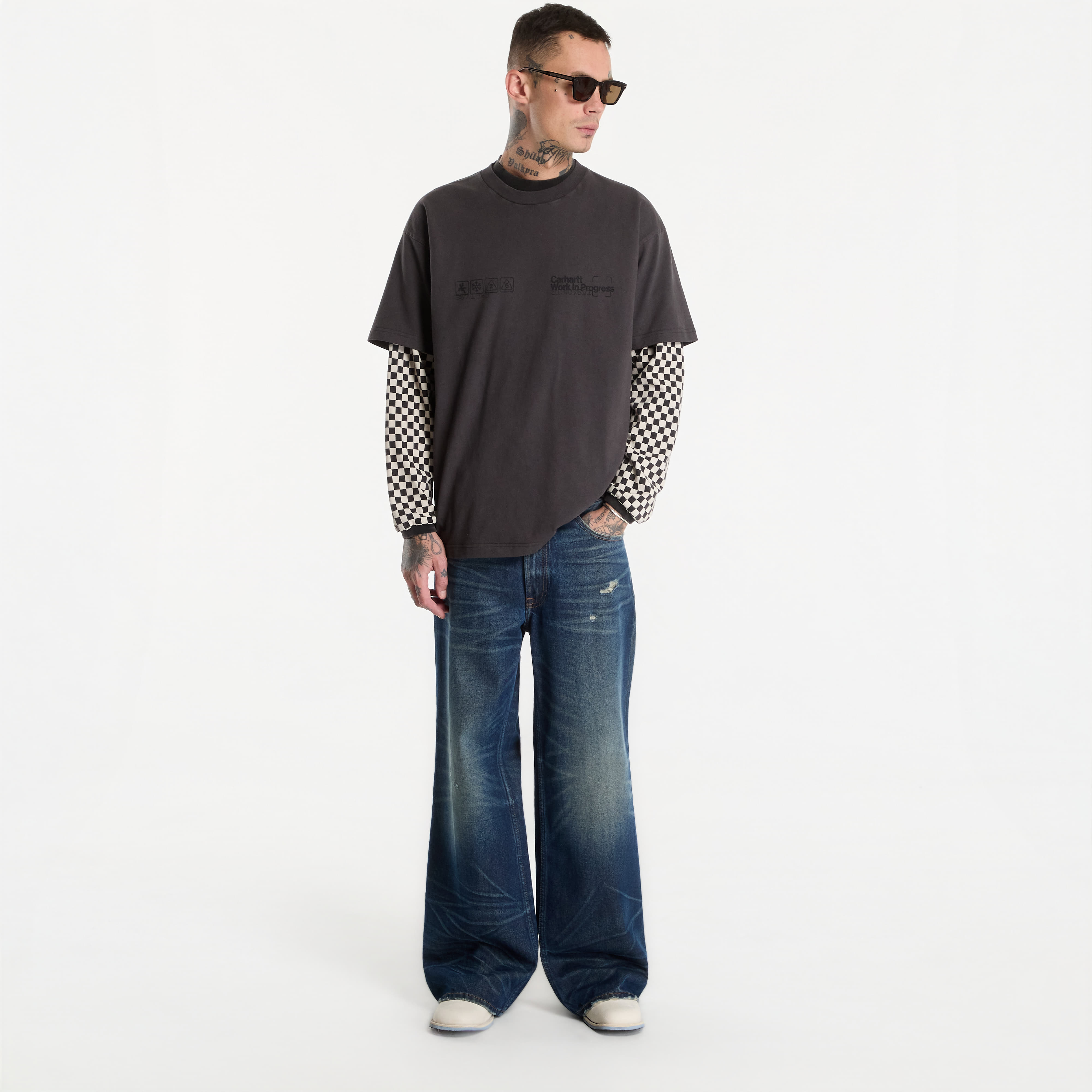 Тениска Carhartt WIP S/S Boxed T-Shirt UNISEX Soot Garment Dyed XL