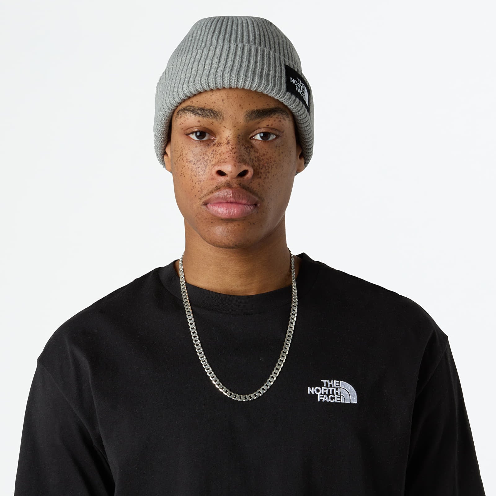Pălării pentru bărbați The North Face Salty Lined Beanie TNF Light Grey