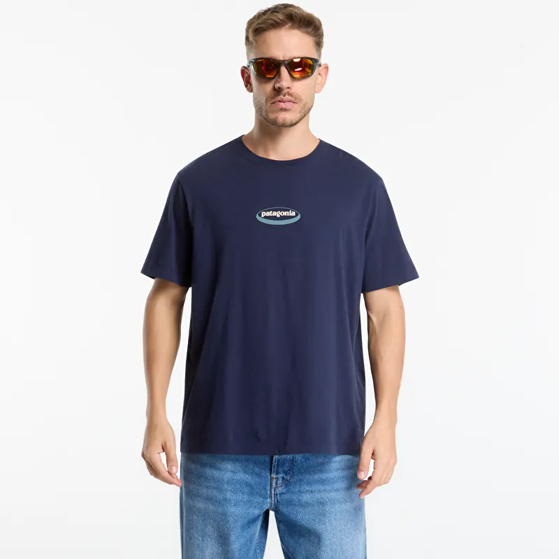 Majica Patagonia '95 Oval Logo T-Shirt New Navy: Kaleido