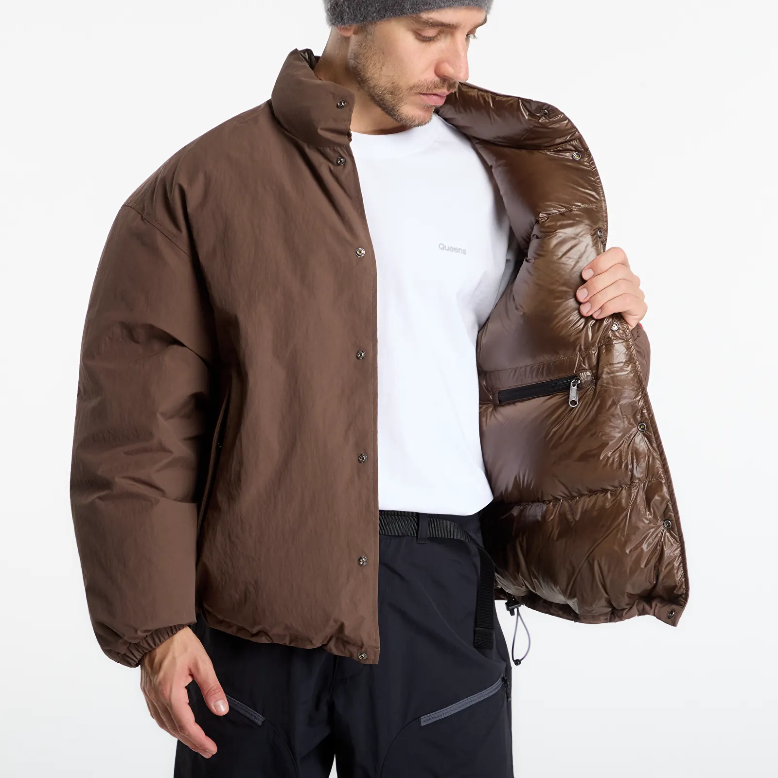 Vyriškos striukės The North Face TNF RB Down Jacket Smokey Brown
