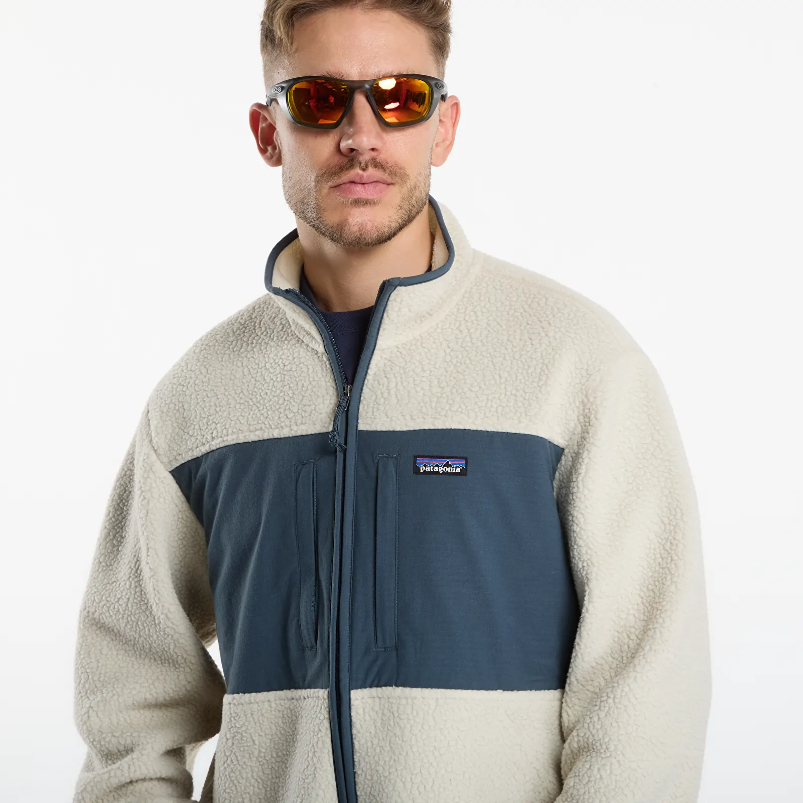 Jackets Patagonia M's Retro Pile Patch Jacket Pelican
